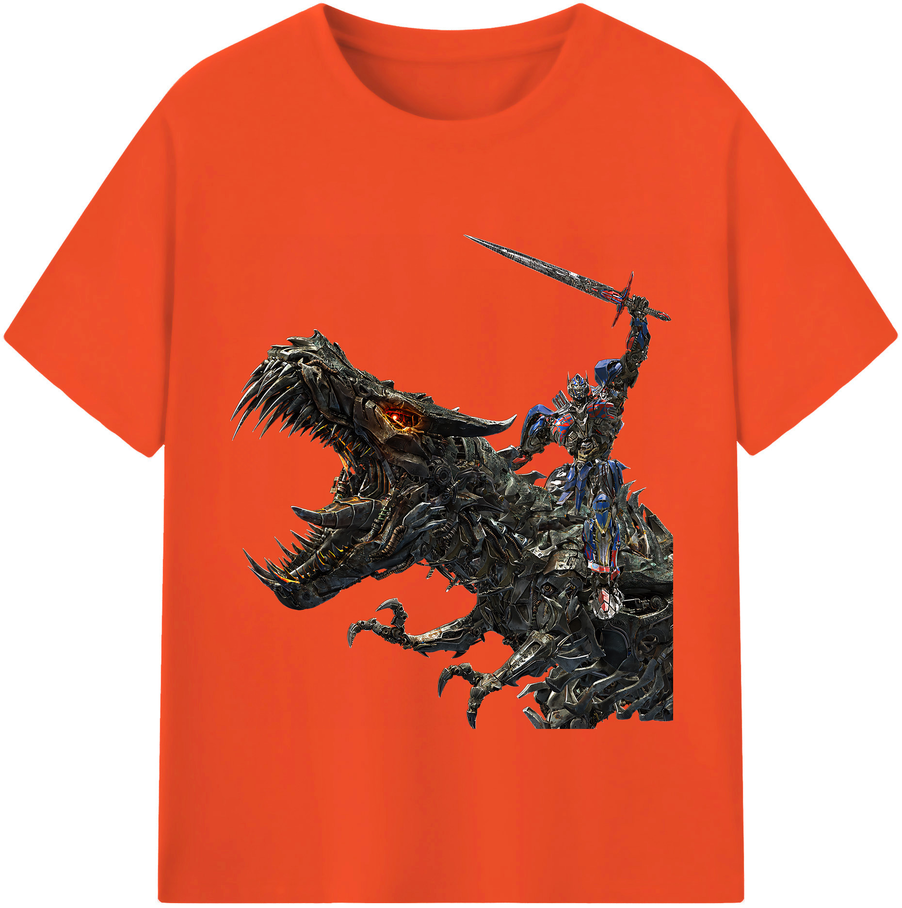 （画像用） Transformers トランスフォーマー 綿100％半袖Tシャツ（フロントプリント）