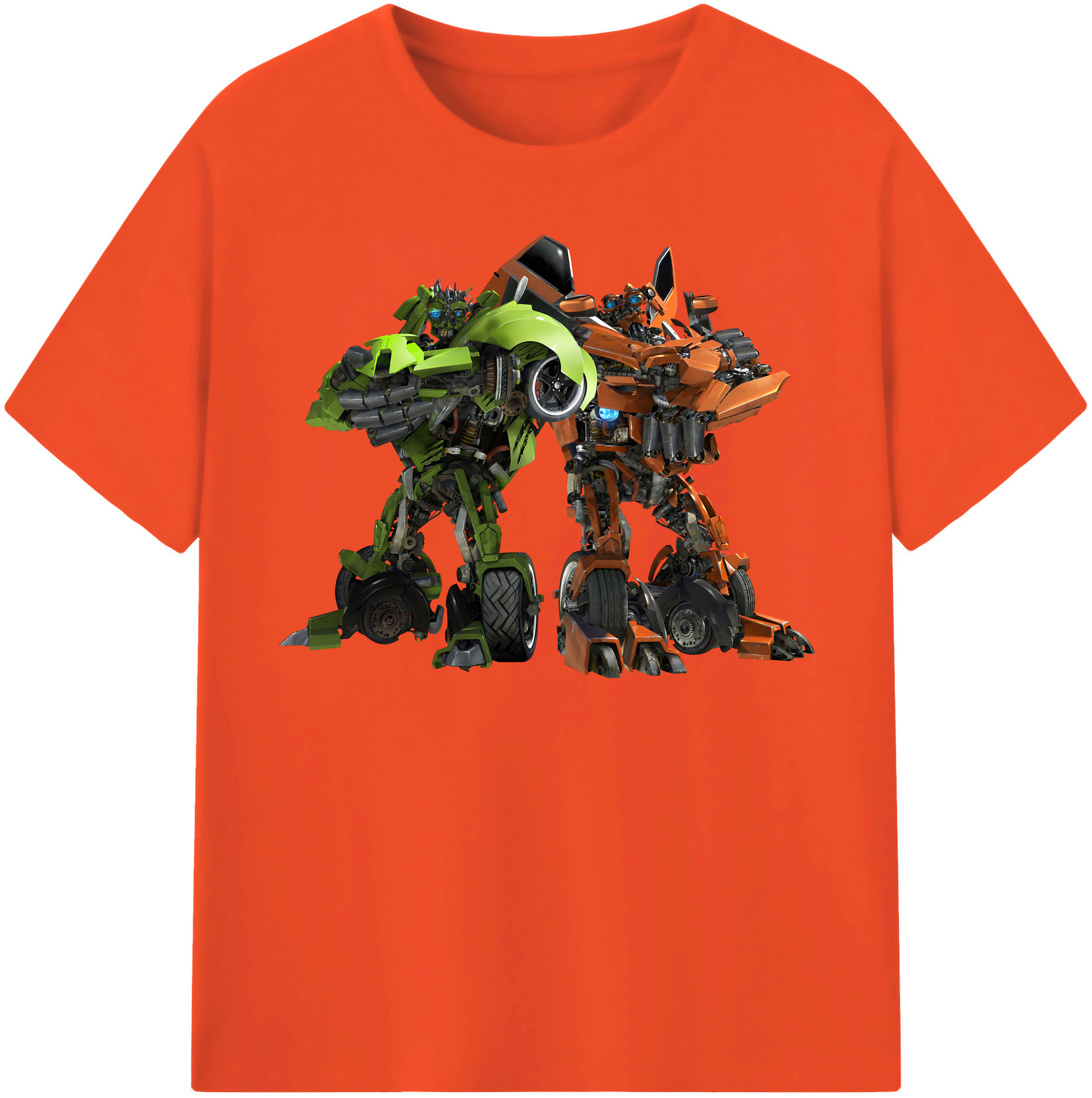（画像用） Transformers トランスフォーマー 綿100％半袖Tシャツ（フロントプリント）