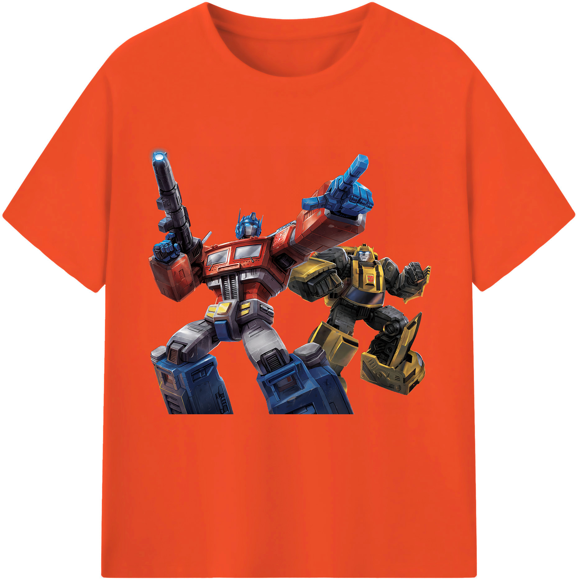 （画像用） Transformers トランスフォーマー 綿100％半袖Tシャツ（フロントプリント）