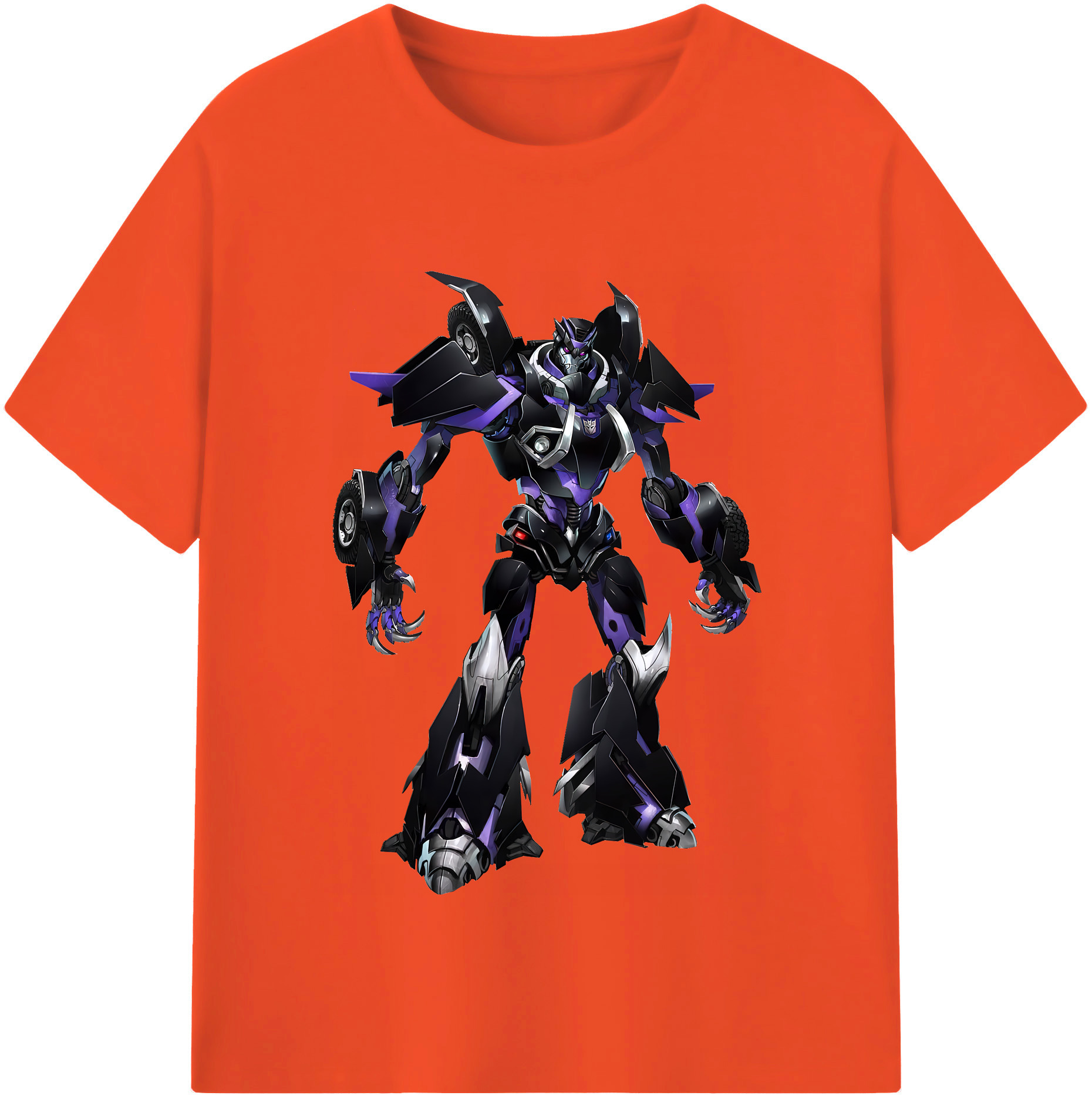 （画像用） Transformers トランスフォーマー 綿100％半袖Tシャツ（フロントプリント）