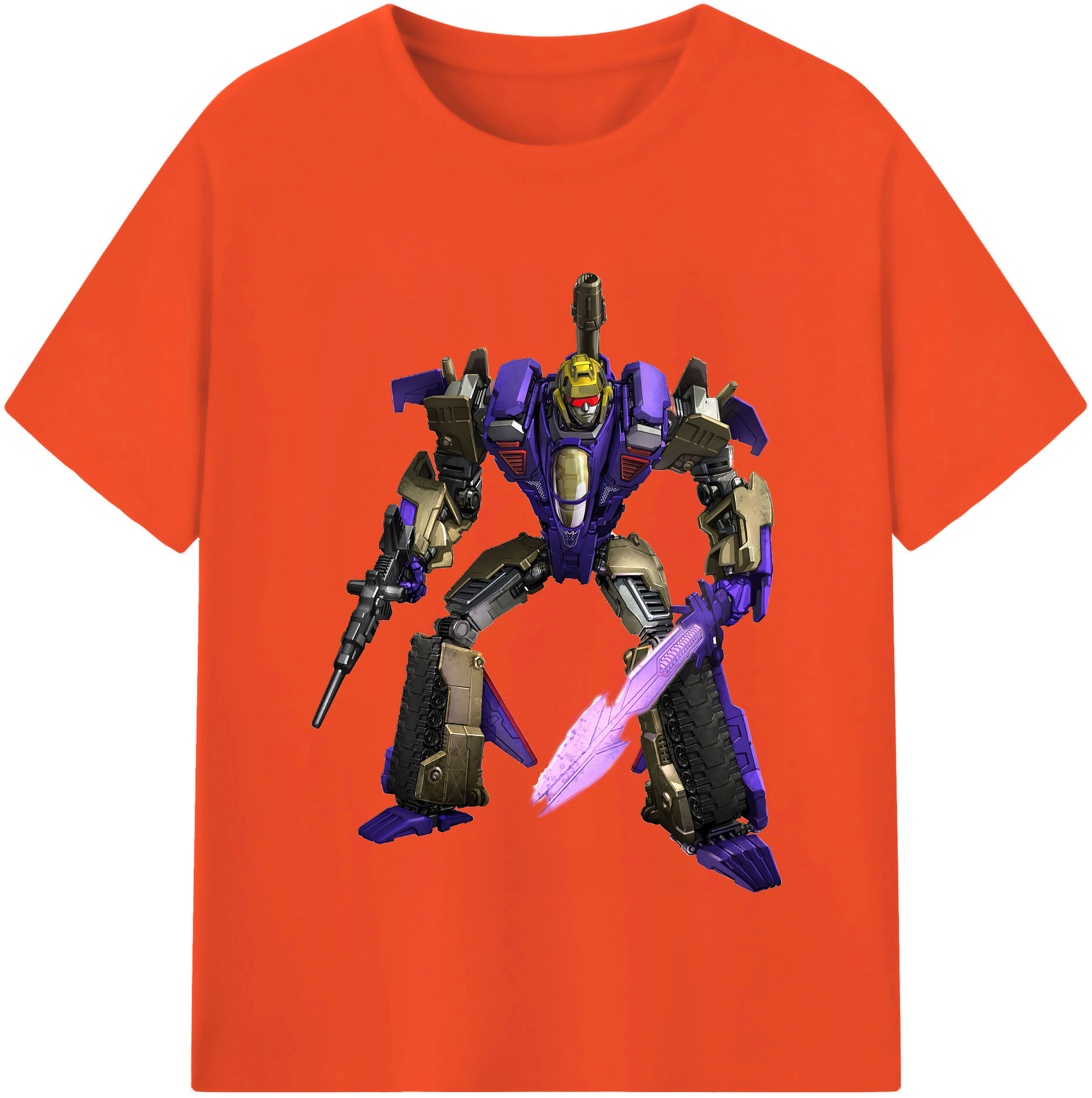 （画像用） Transformers トランスフォーマー 綿100％半袖Tシャツ（フロントプリント）