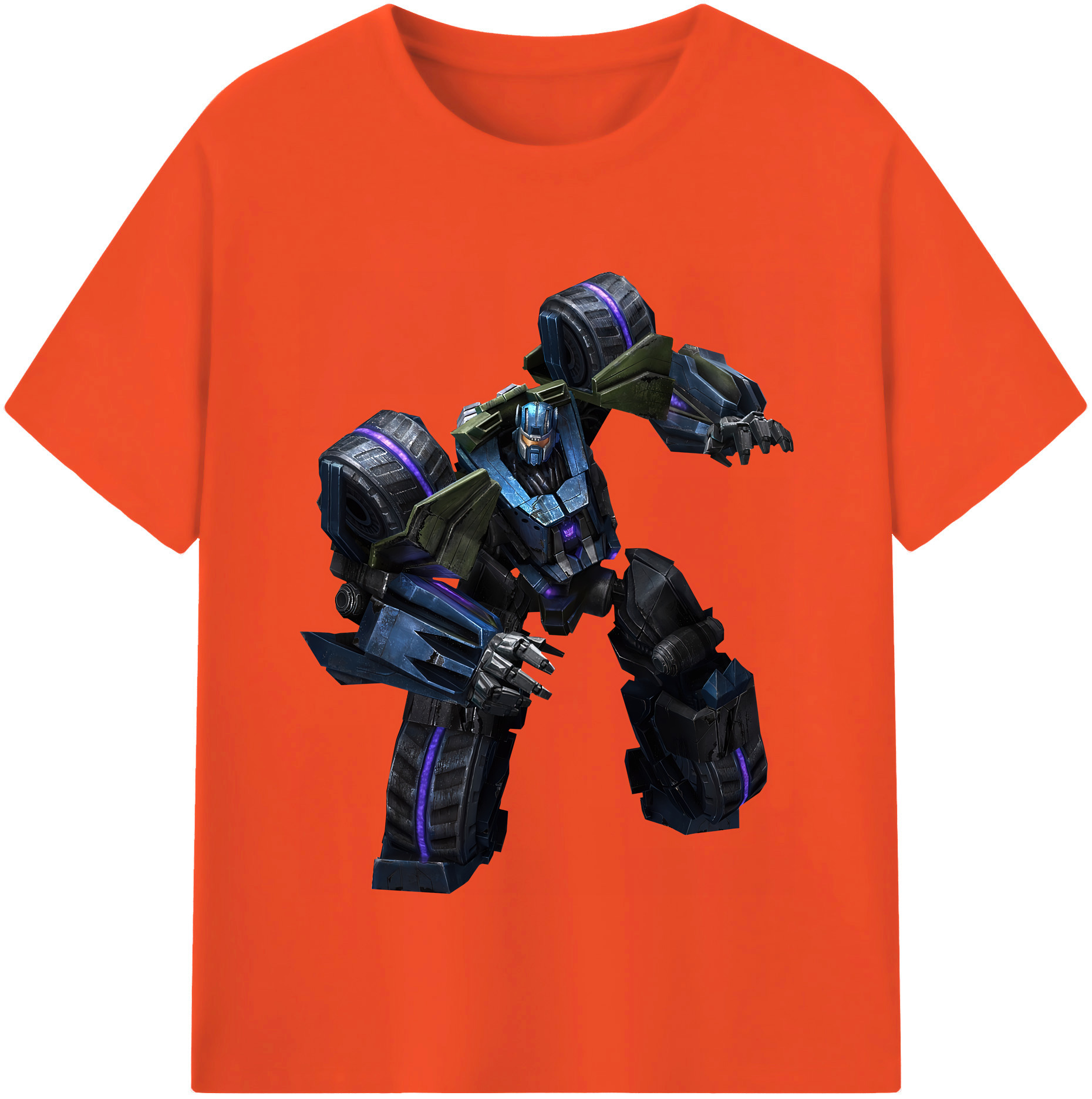 （画像用） Transformers トランスフォーマー 綿100％半袖Tシャツ（フロントプリント）