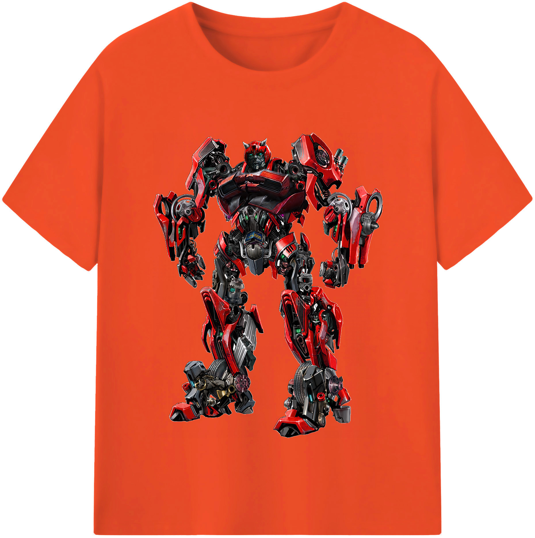 （画像用） Transformers トランスフォーマー 綿100％半袖Tシャツ（フロントプリント）