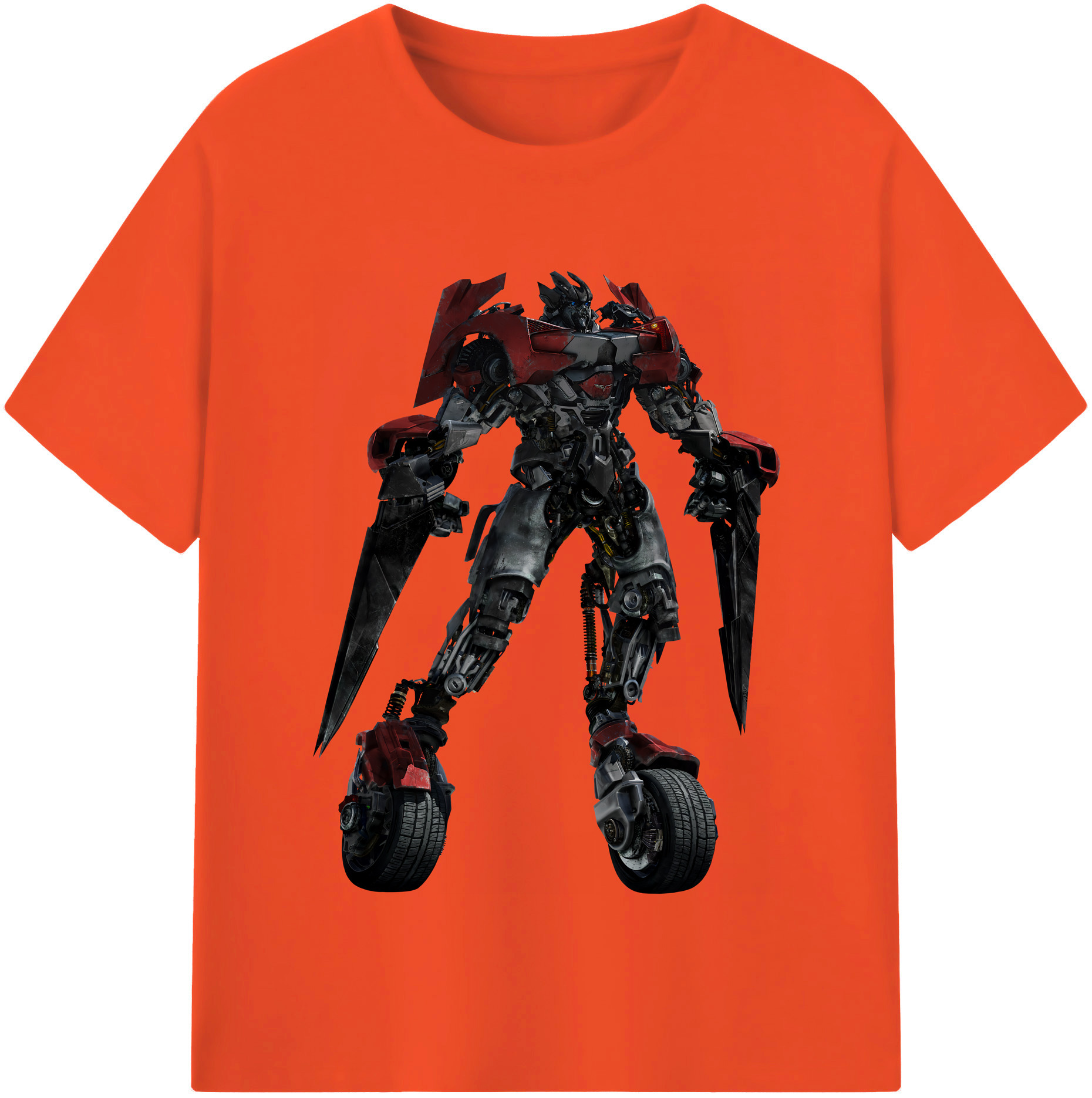 （画像用） Transformers トランスフォーマー 綿100％半袖Tシャツ（フロントプリント）
