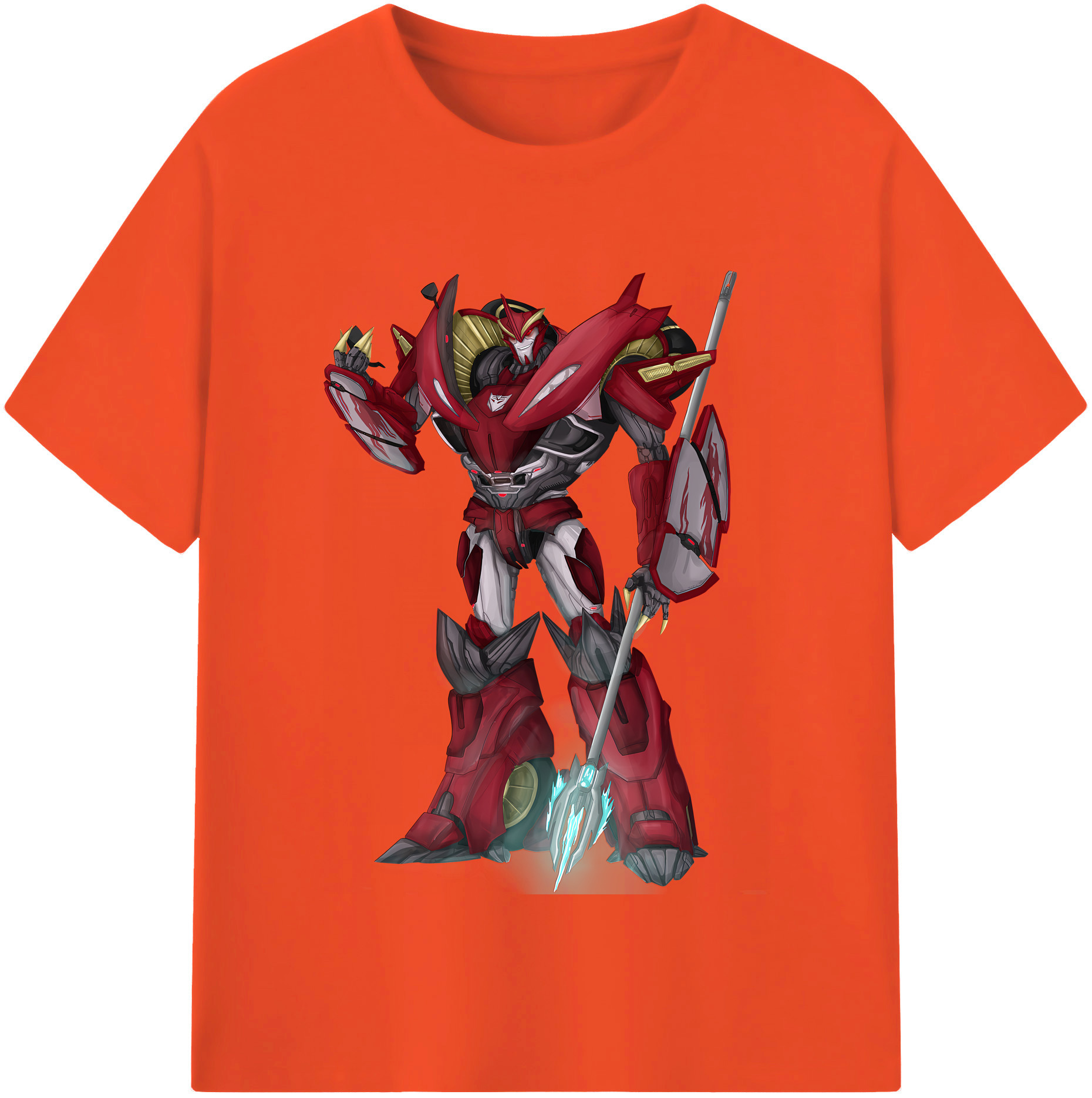（画像用） Transformers トランスフォーマー 綿100％半袖Tシャツ（フロントプリント）