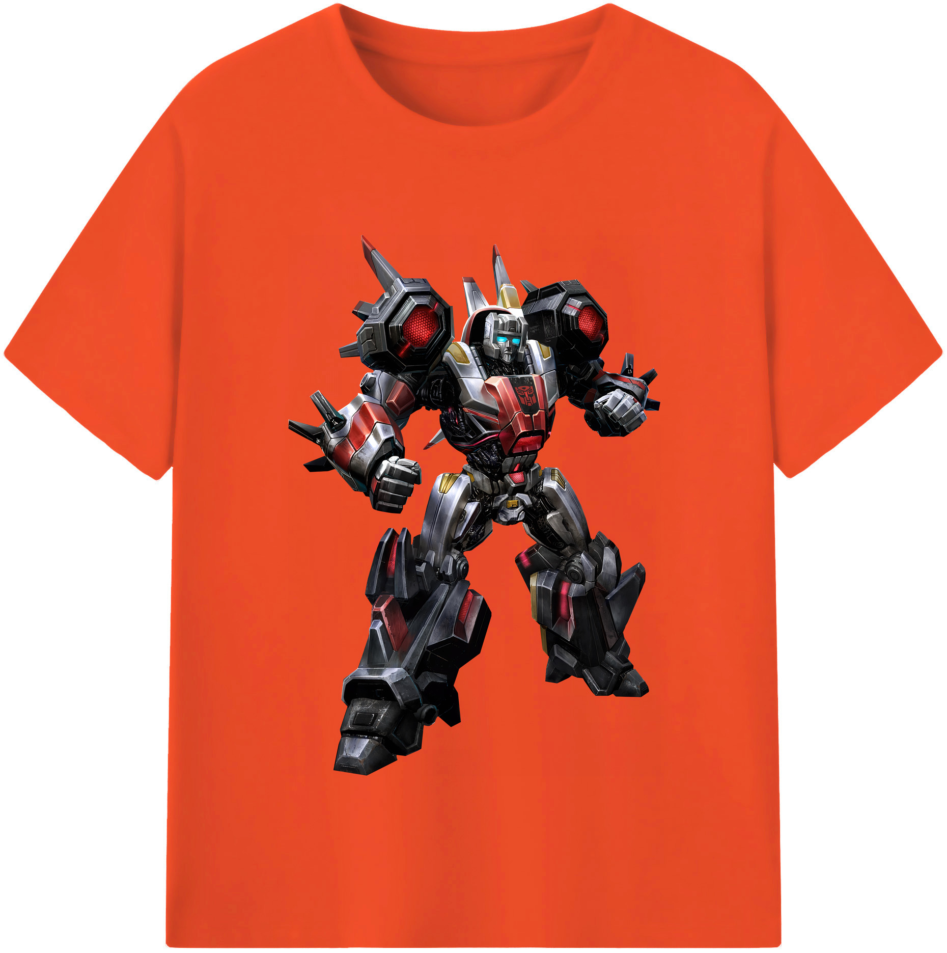 （画像用） Transformers トランスフォーマー 綿100％半袖Tシャツ（フロントプリント）
