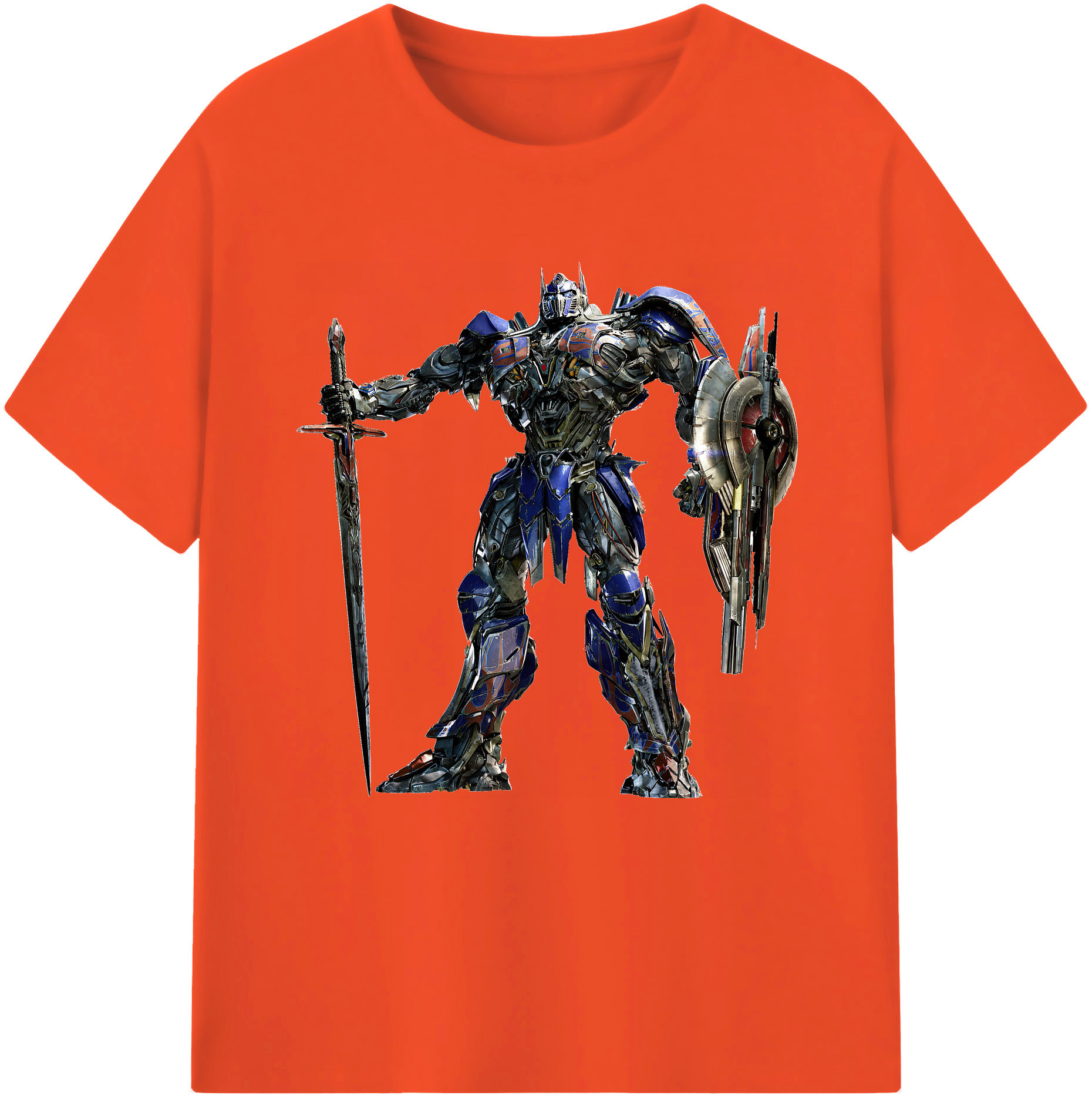（画像用） Transformers トランスフォーマー 綿100％半袖Tシャツ（フロントプリント）