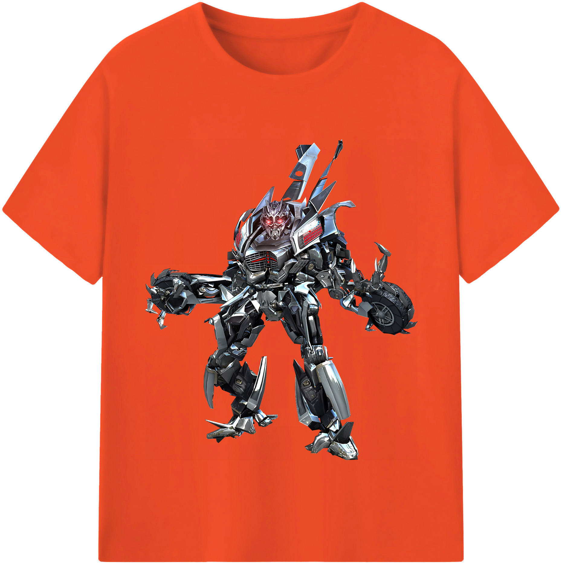 （画像用） Transformers トランスフォーマー 綿100％半袖Tシャツ（フロントプリント）