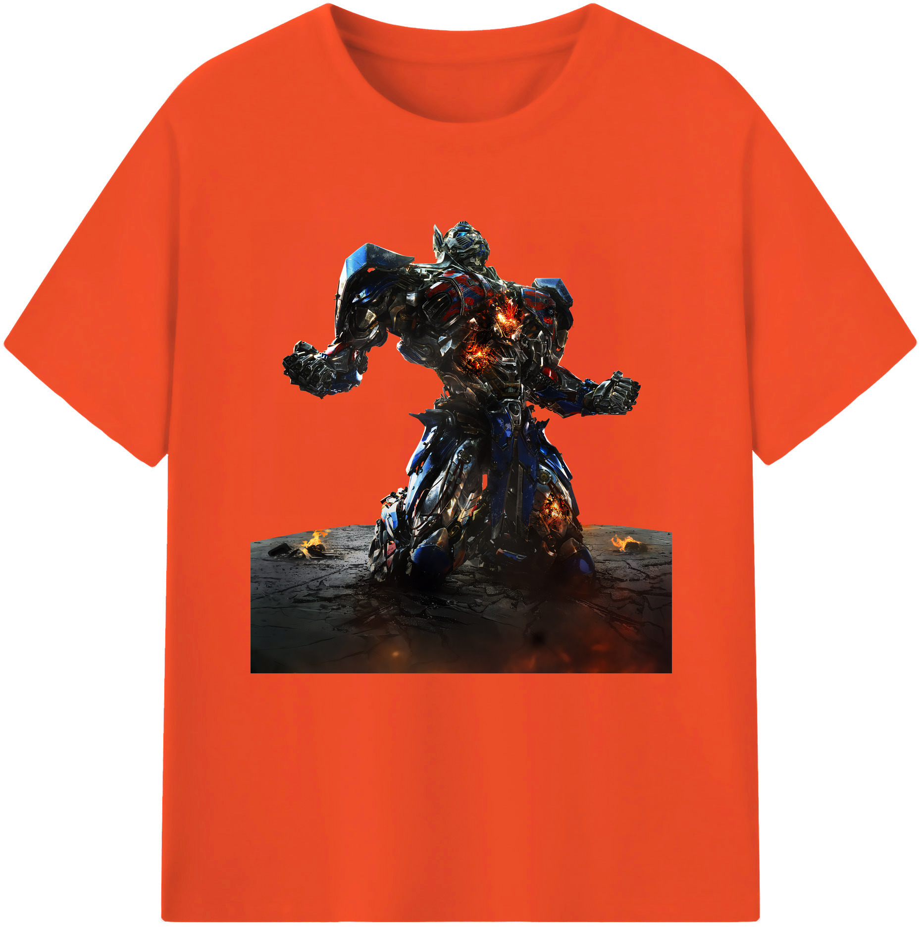 （画像用） Transformers トランスフォーマー 綿100％半袖Tシャツ（フロントプリント）