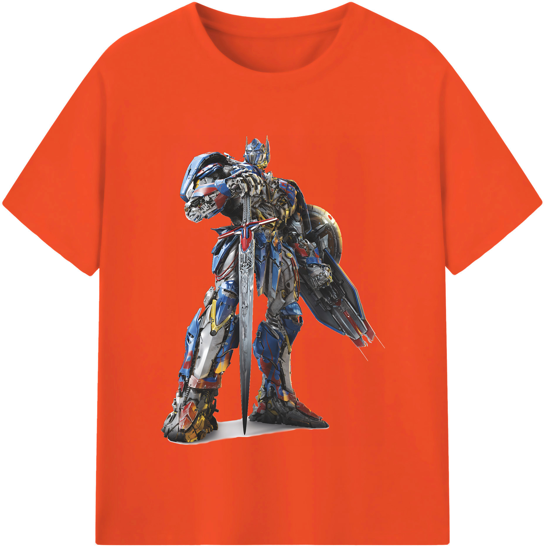 （画像用） Transformers トランスフォーマー 綿100％半袖Tシャツ（フロントプリント）