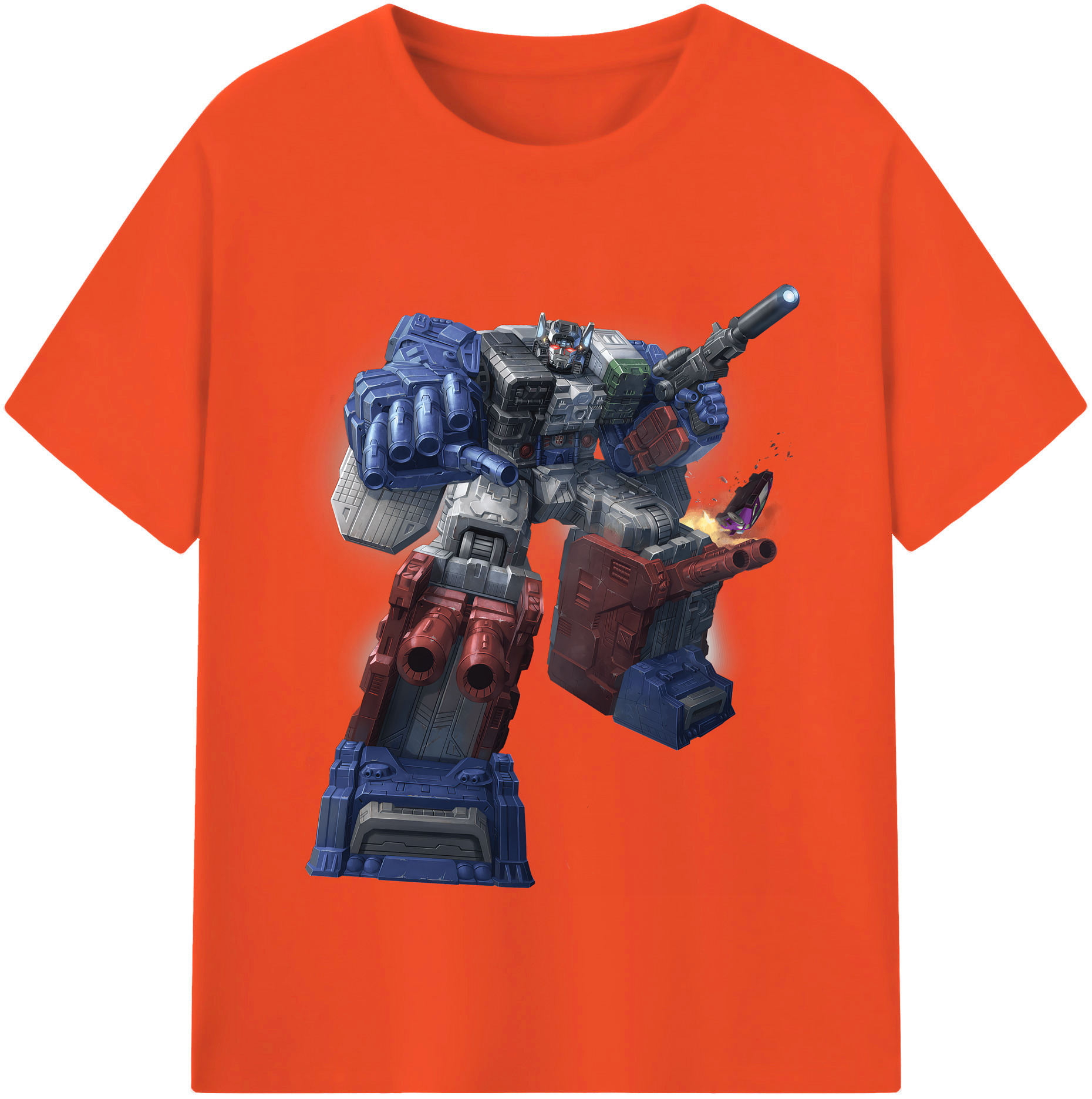 （画像用） Transformers トランスフォーマー 綿100％半袖Tシャツ（フロントプリント）