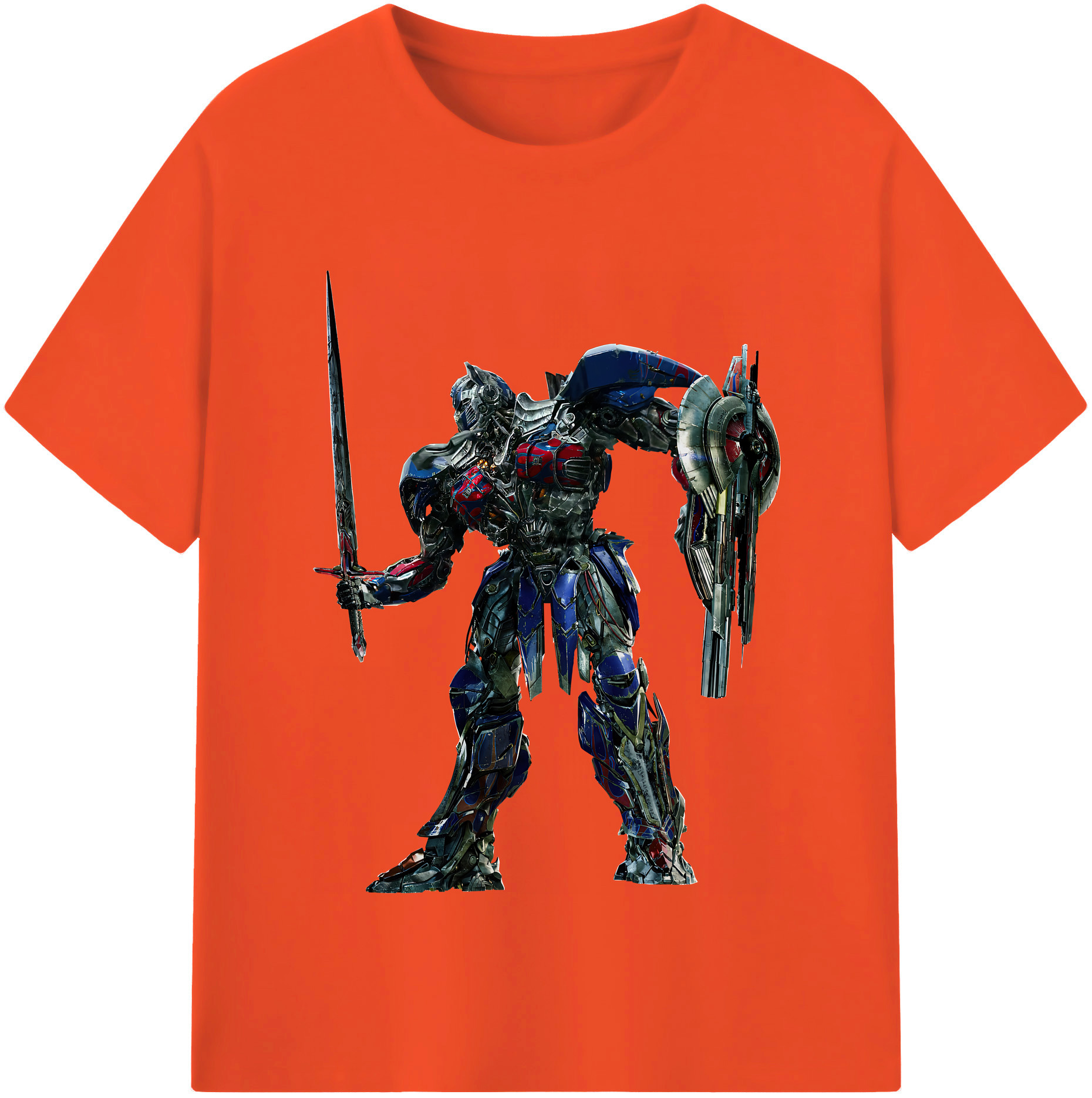 （画像用） Transformers トランスフォーマー 綿100％半袖Tシャツ（フロントプリント）