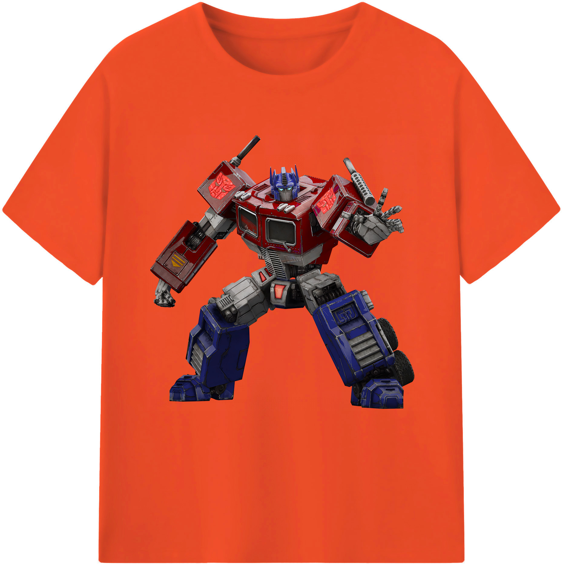 （画像用） Transformers トランスフォーマー 綿100％半袖Tシャツ（フロントプリント）