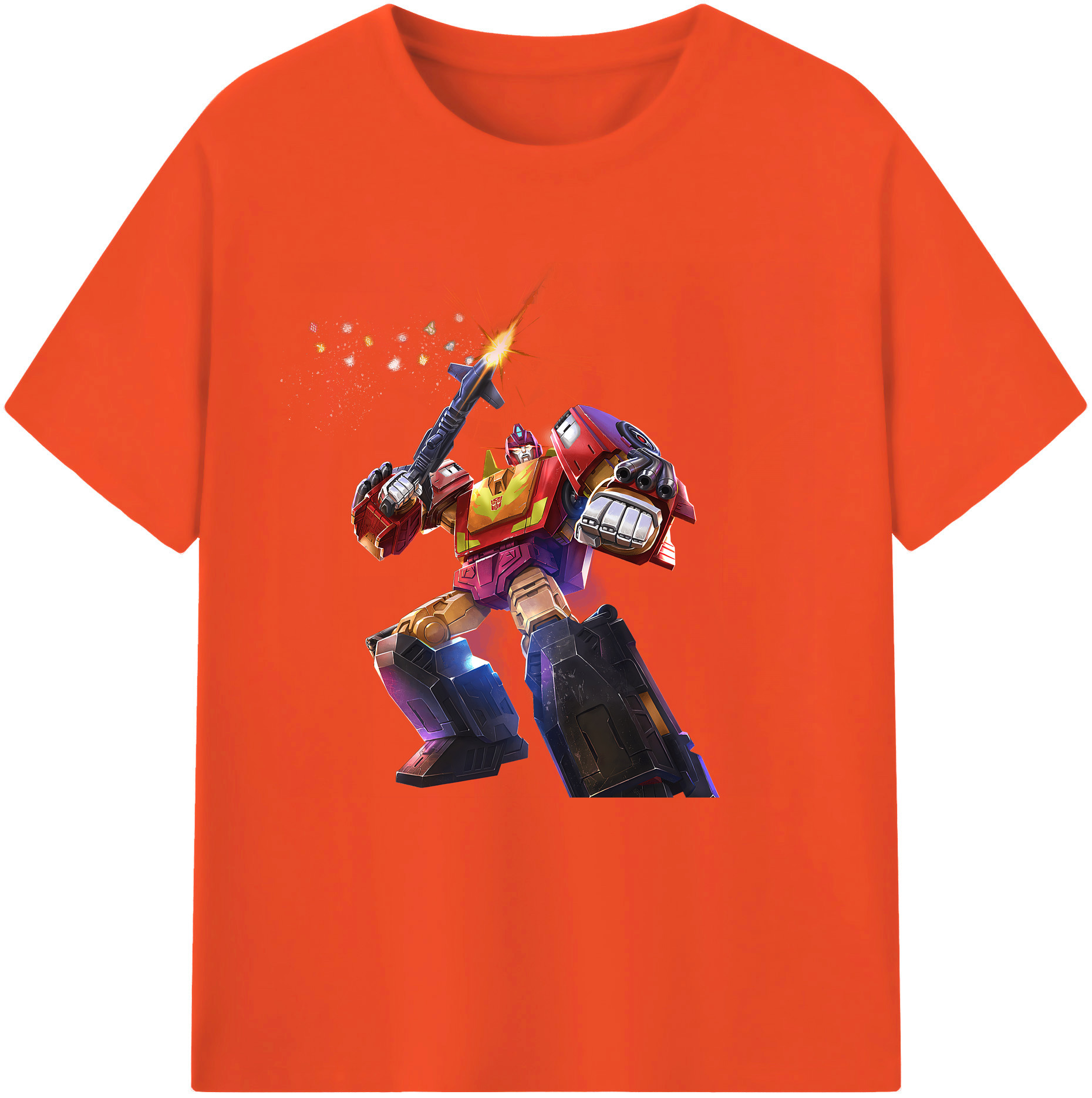 （画像用） Transformers トランスフォーマー 綿100％半袖Tシャツ（フロントプリント）