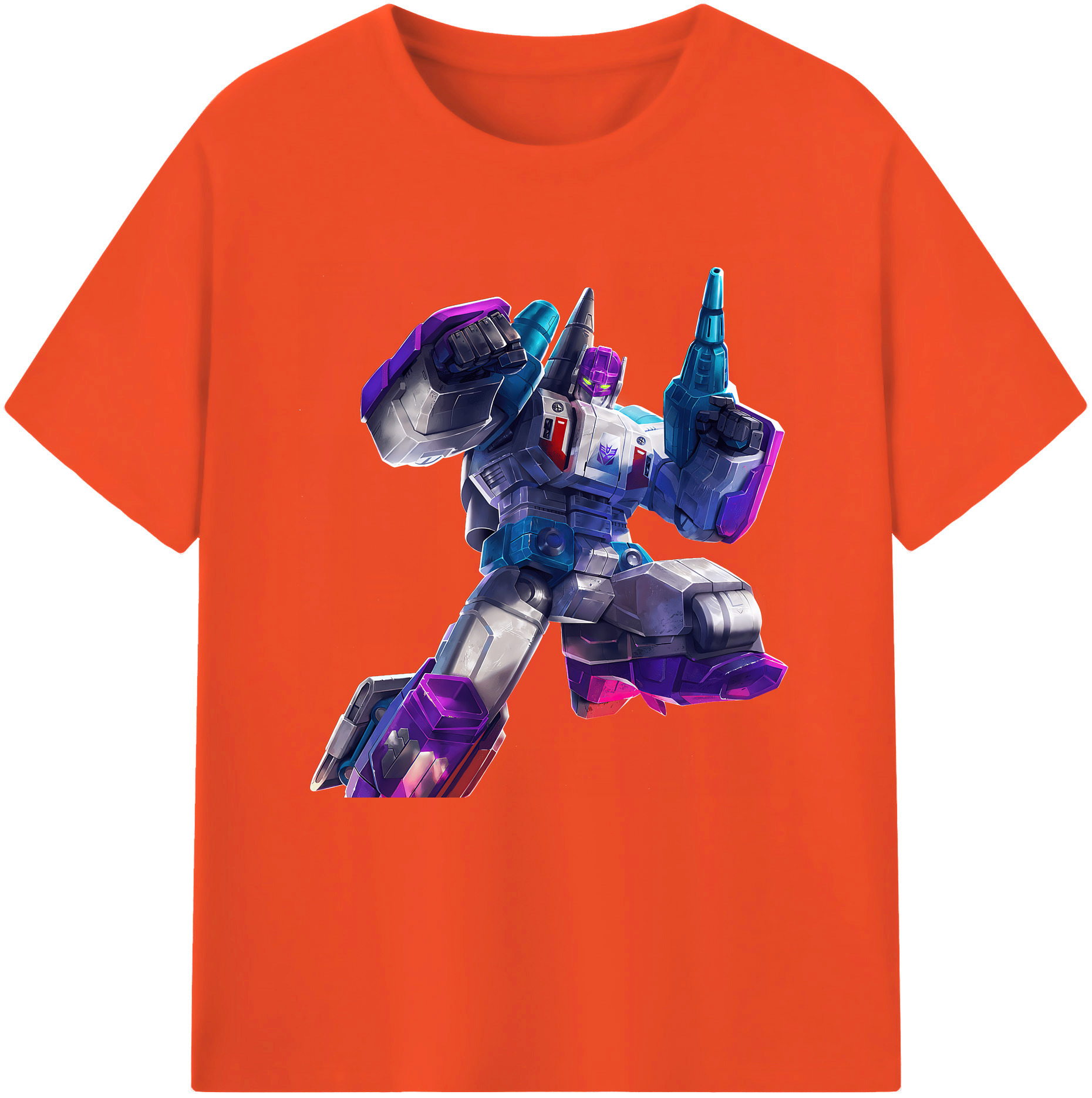 （画像用） Transformers トランスフォーマー 綿100％半袖Tシャツ（フロントプリント）