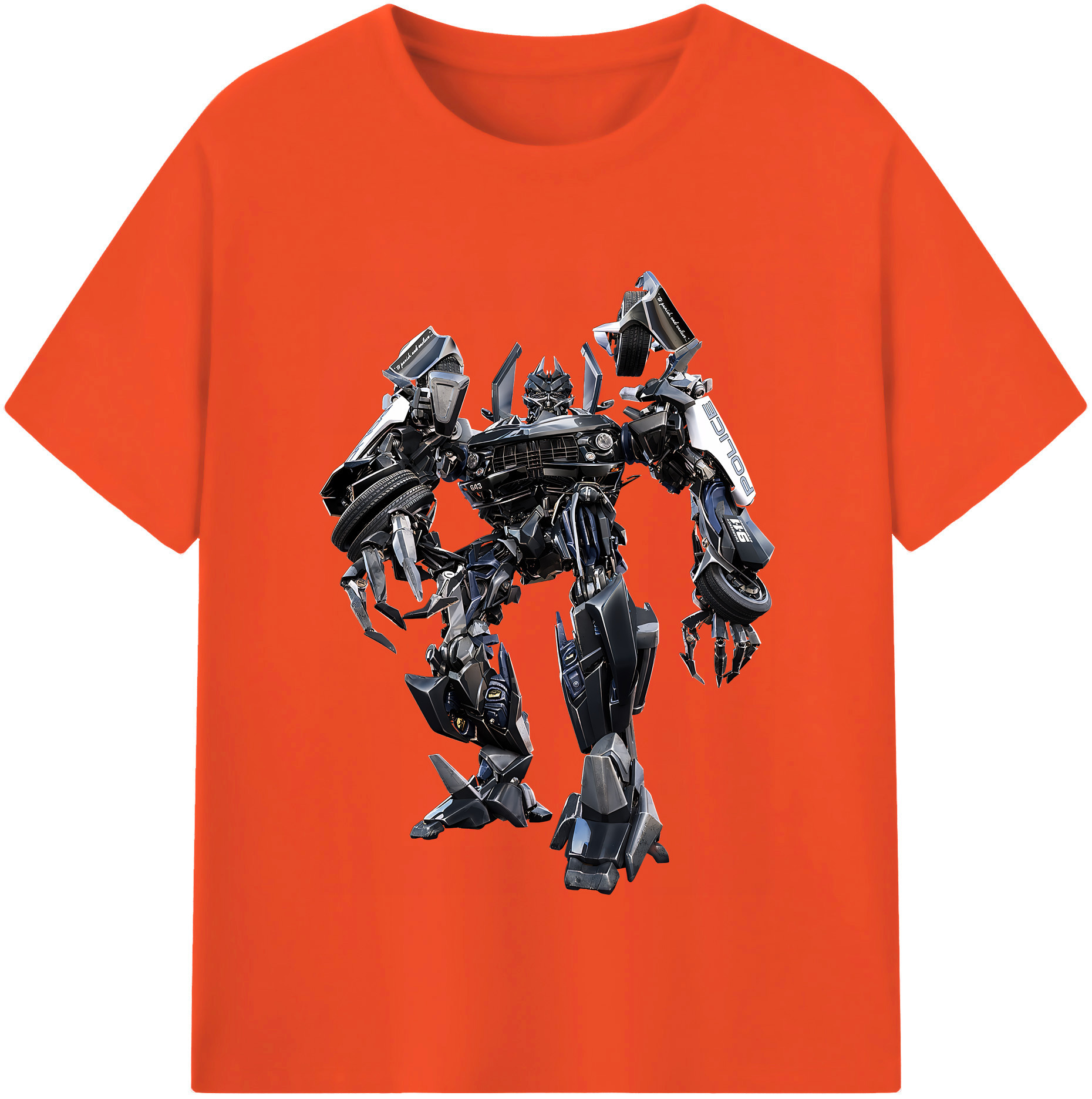 （画像用） Transformers トランスフォーマー 綿100％半袖Tシャツ（フロントプリント）