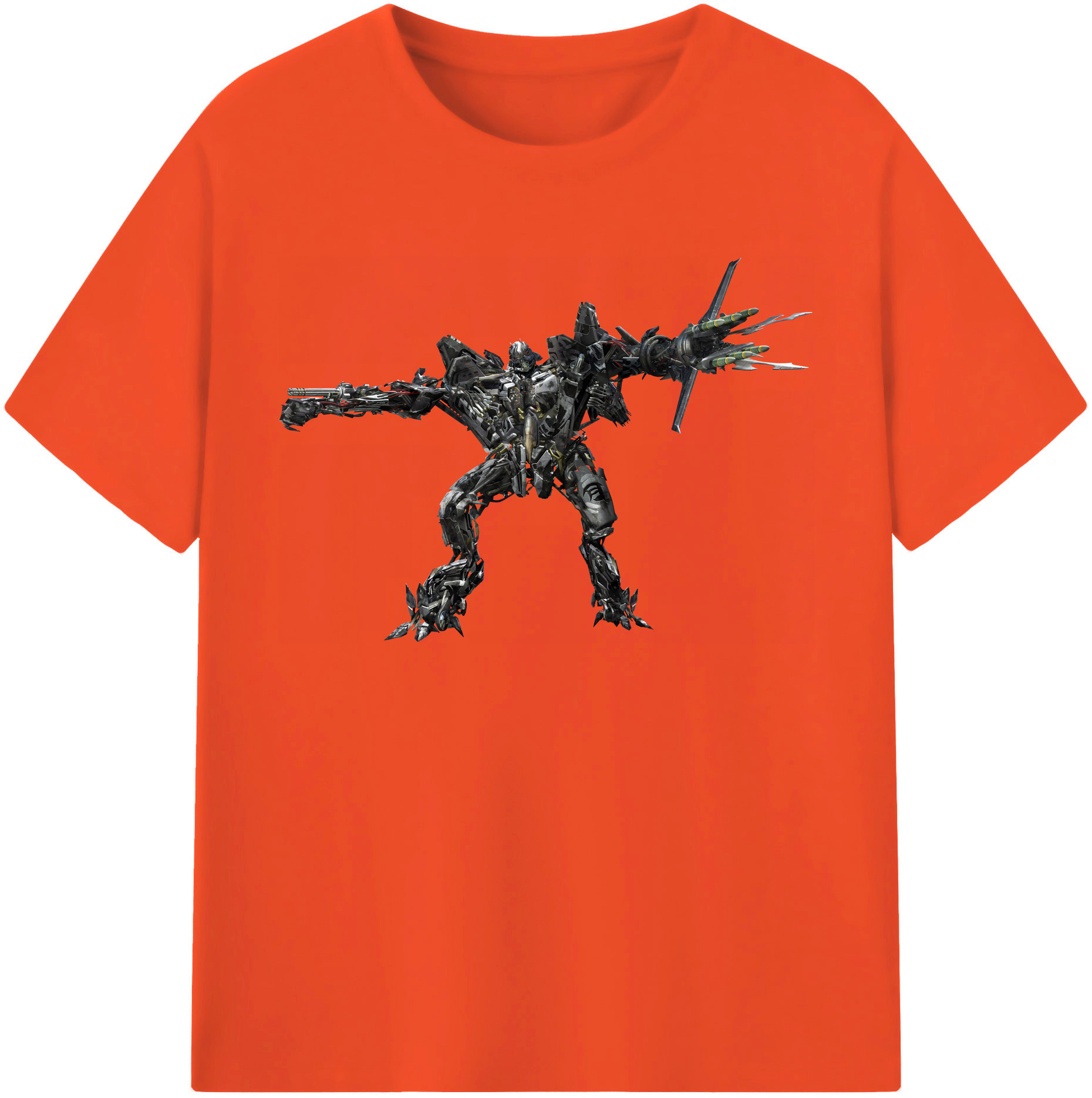 （画像用） Transformers トランスフォーマー 綿100％半袖Tシャツ（フロントプリント）