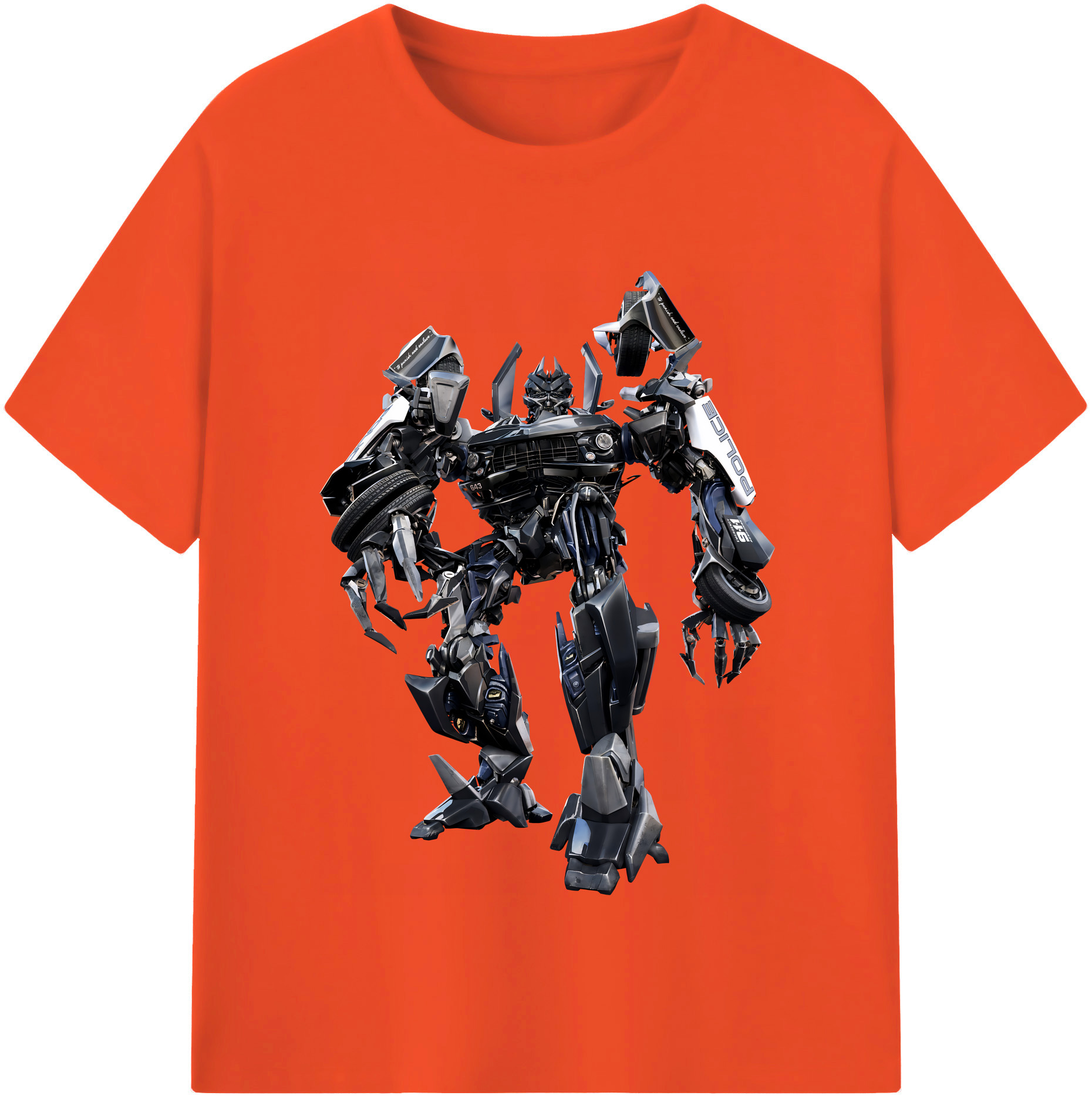 （画像用） Transformers トランスフォーマー 綿100％半袖Tシャツ（フロントプリント）