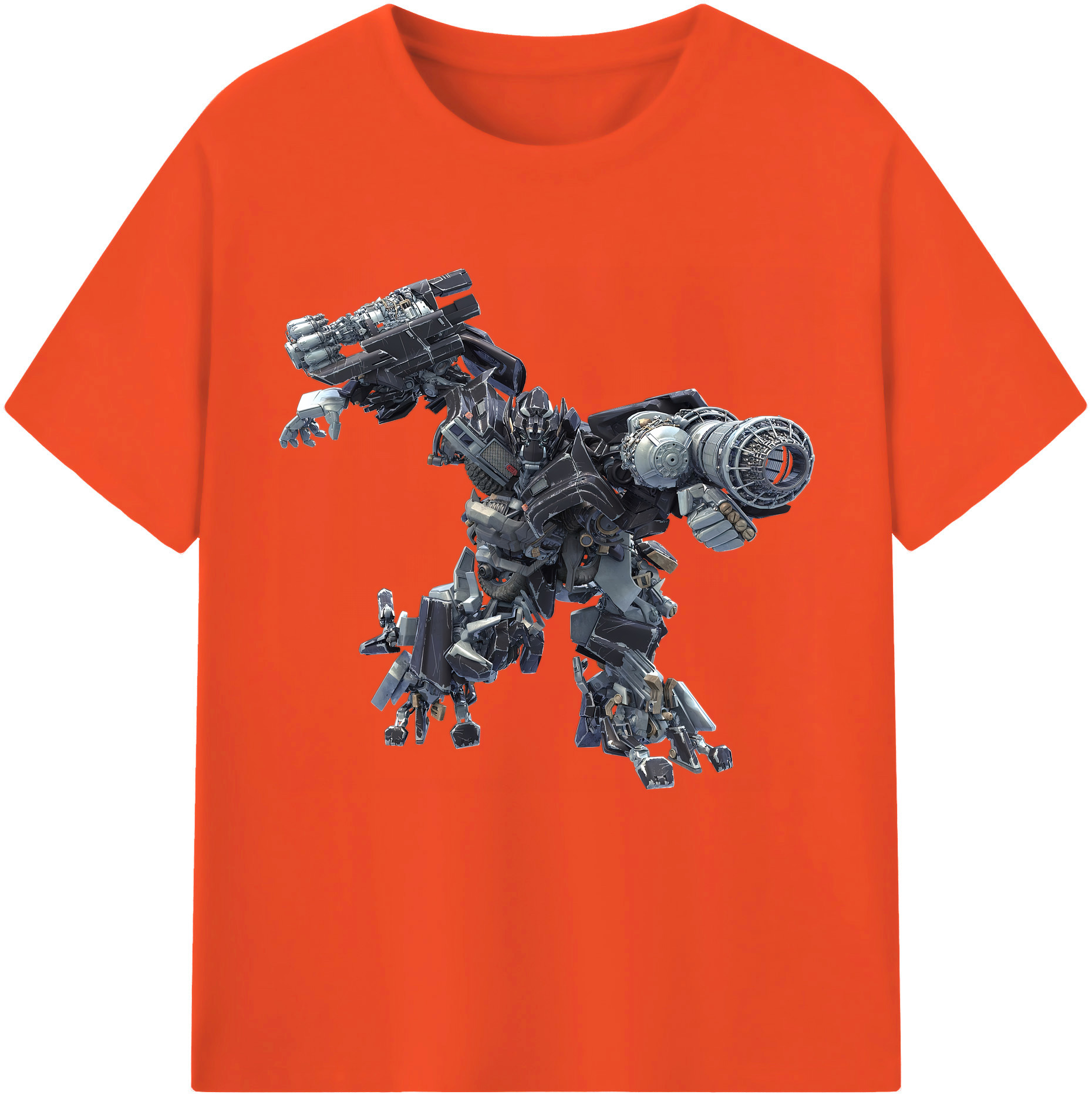 （画像用） Transformers トランスフォーマー 綿100％半袖Tシャツ（フロントプリント）