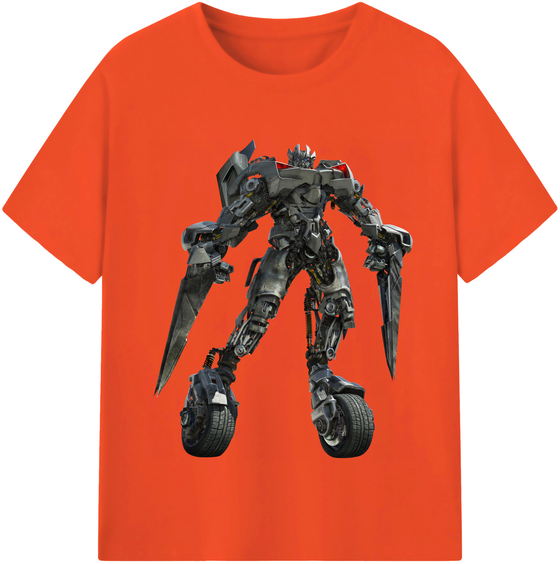 （画像用） Transformers トランスフォーマー 綿100％半袖Tシャツ（フロントプリント）