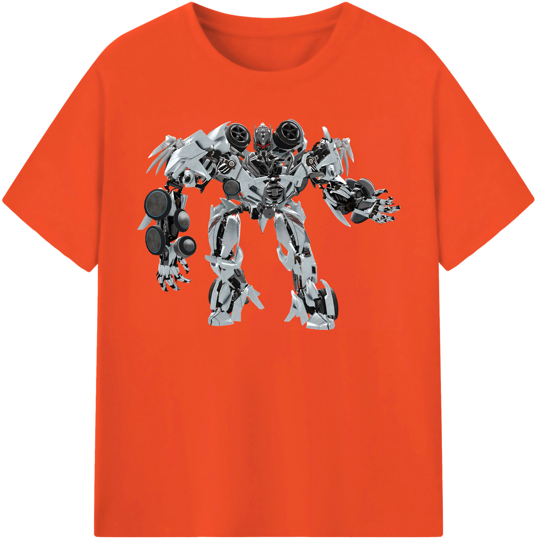 （画像用） Transformers トランスフォーマー 綿100％半袖Tシャツ（フロントプリント）