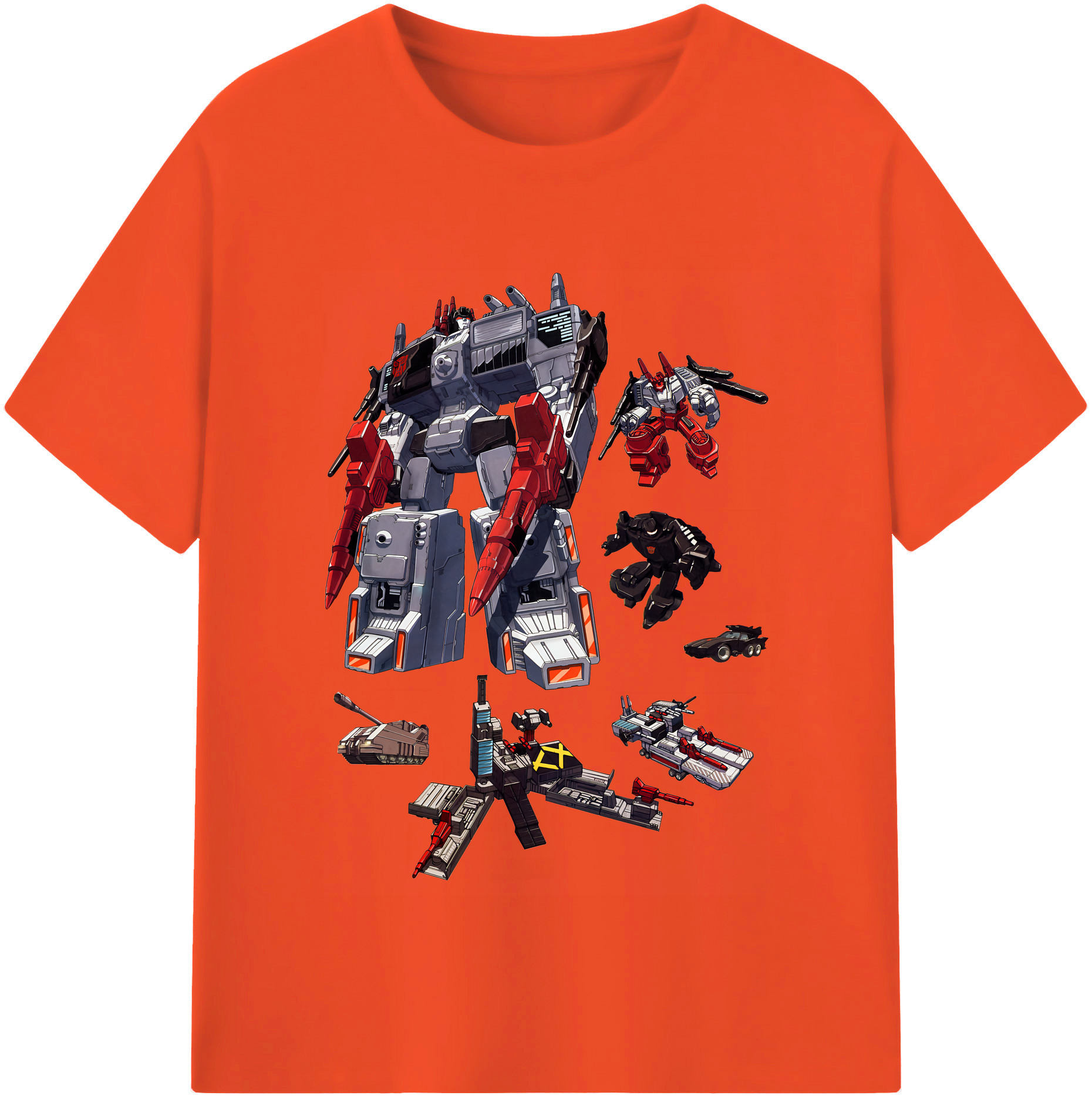 （画像用） Transformers トランスフォーマー 綿100％半袖Tシャツ（フロントプリント）