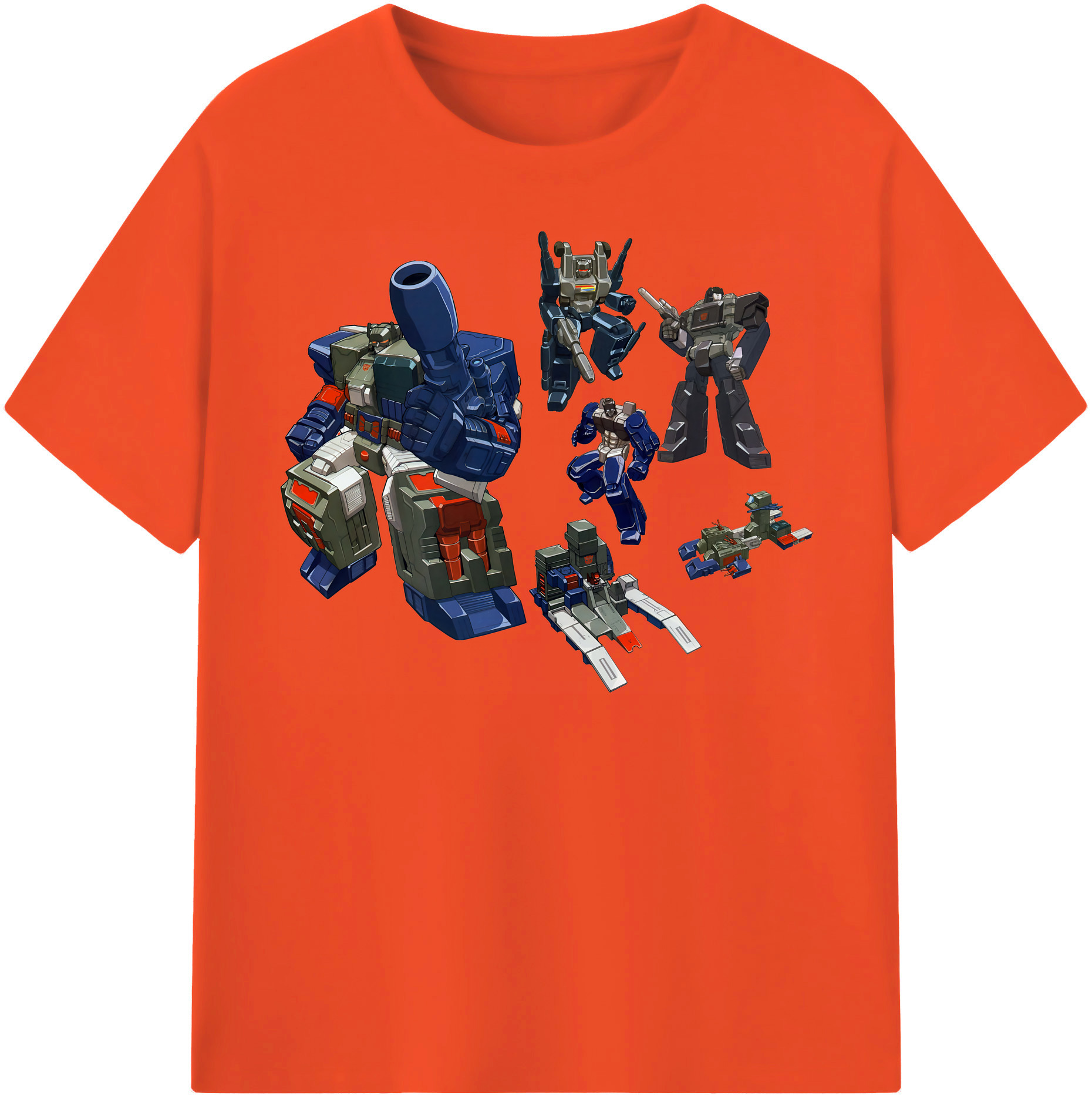 （画像用） Transformers トランスフォーマー 綿100％半袖Tシャツ（フロントプリント）