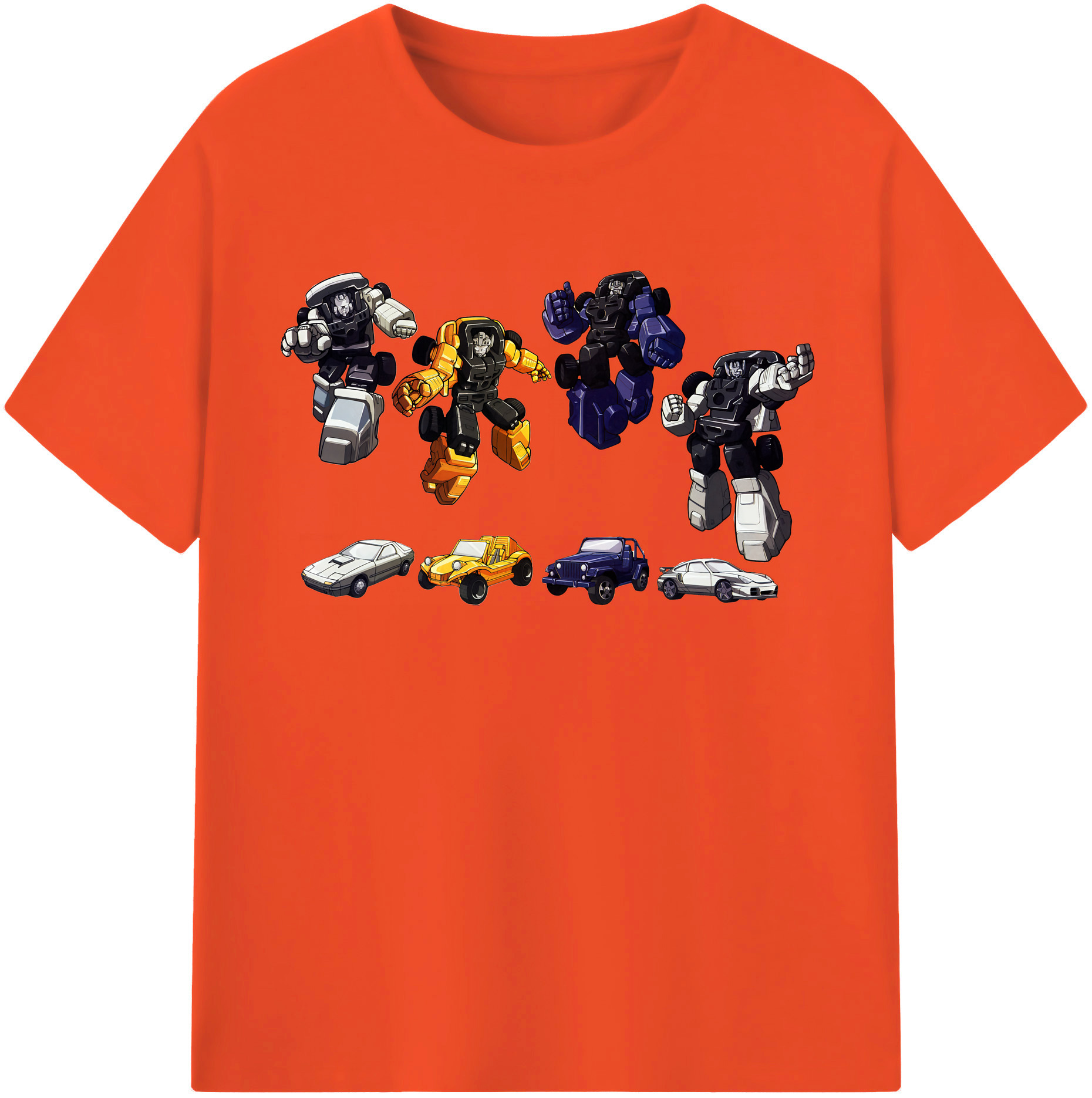 （画像用） Transformers トランスフォーマー 綿100％半袖Tシャツ（フロントプリント）