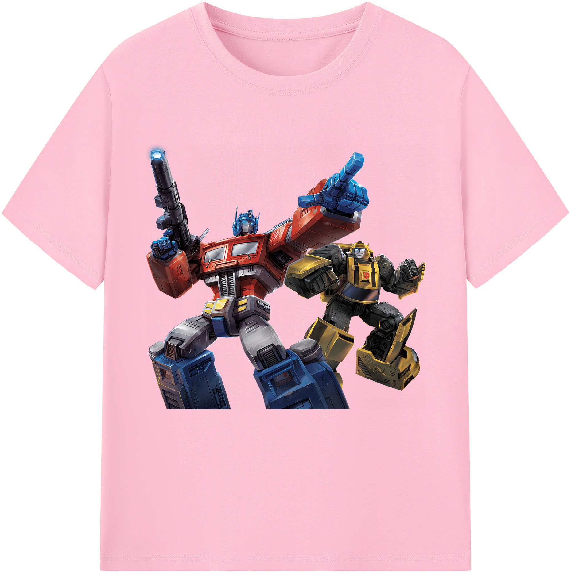（画像用） Transformers トランスフォーマー 綿100％半袖Tシャツ（フロントプリント）