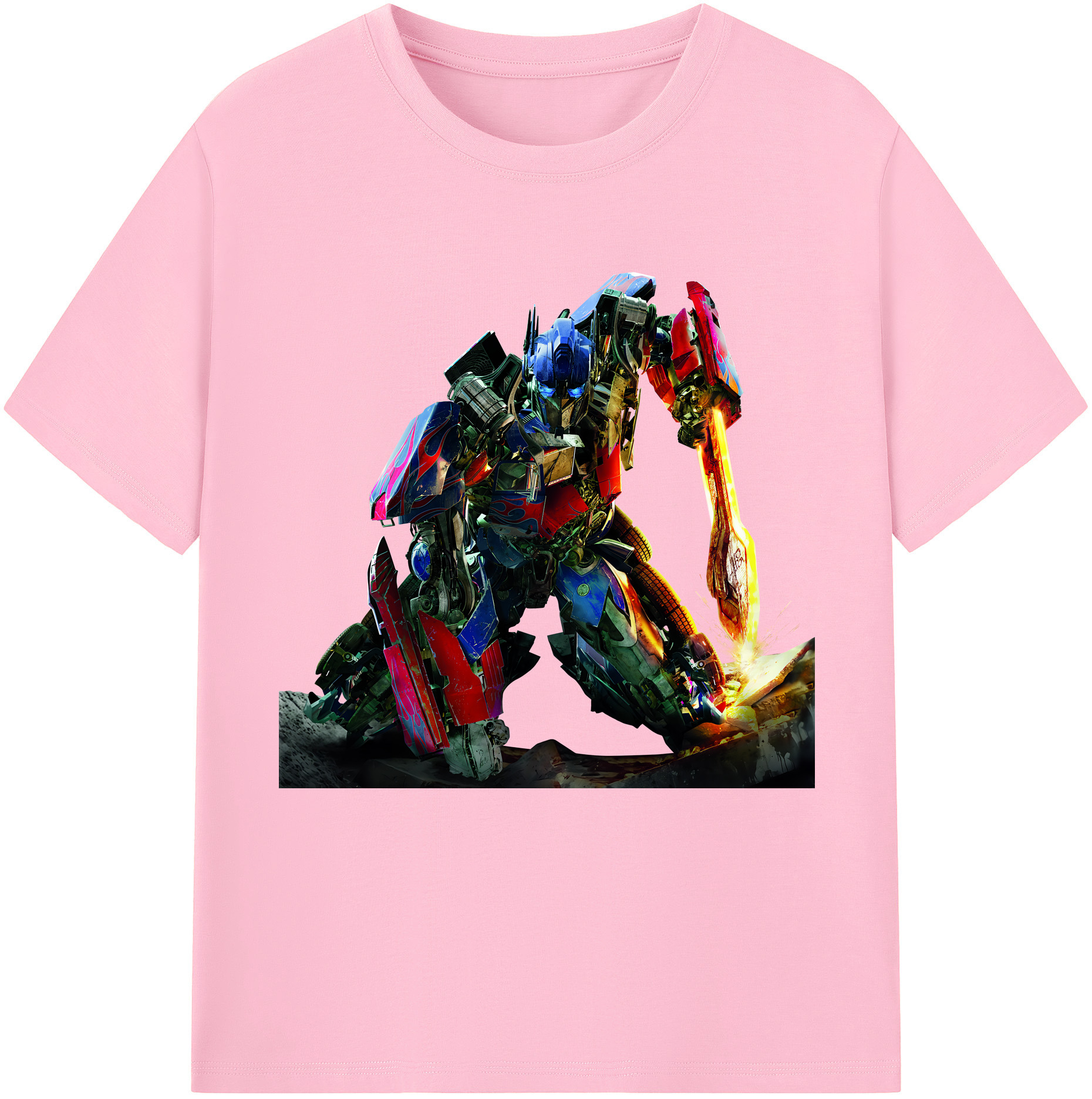 （画像用） Transformers トランスフォーマー 綿100％半袖Tシャツ（フロントプリント）