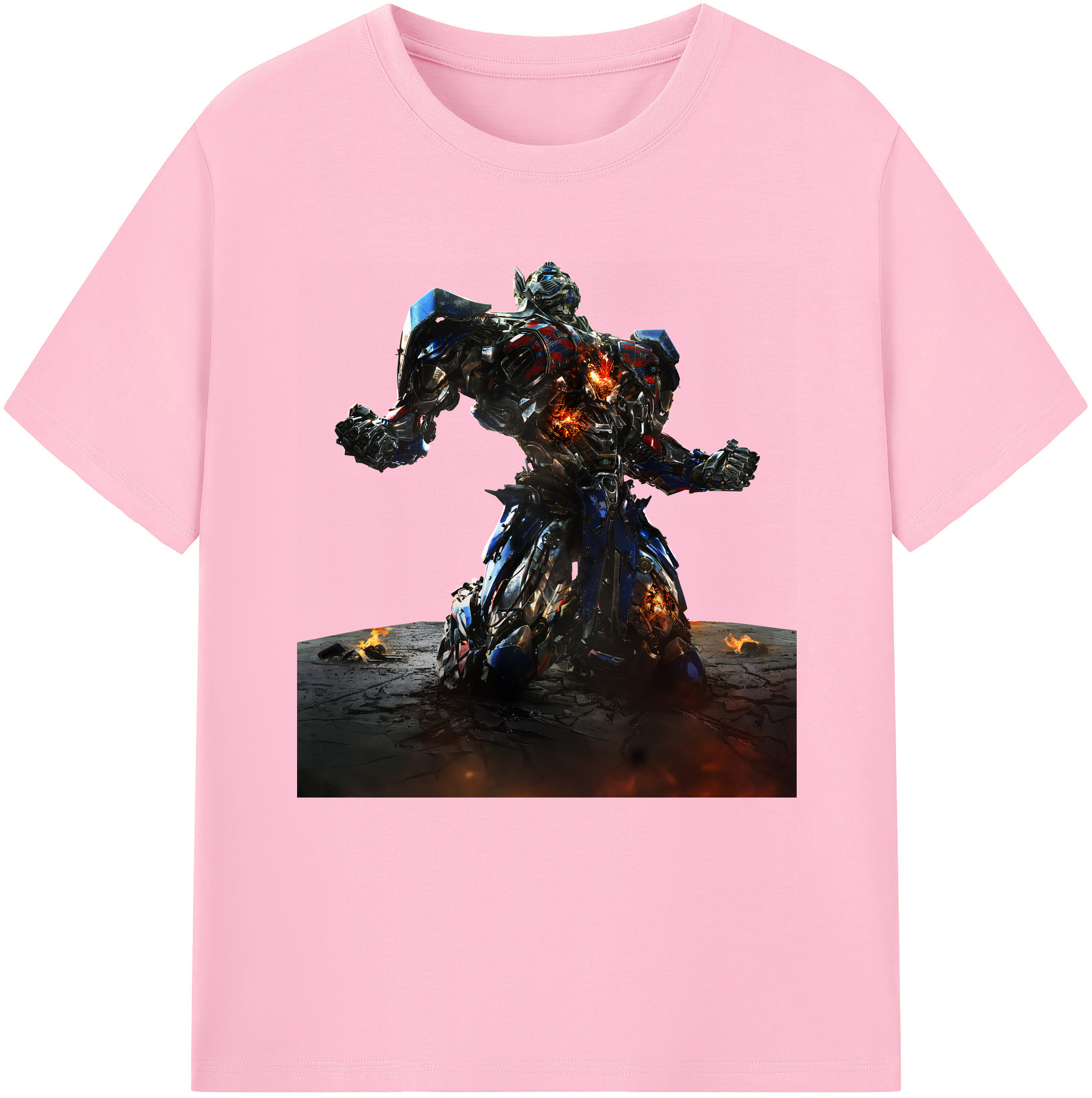 （画像用） Transformers トランスフォーマー 綿100％半袖Tシャツ（フロントプリント）