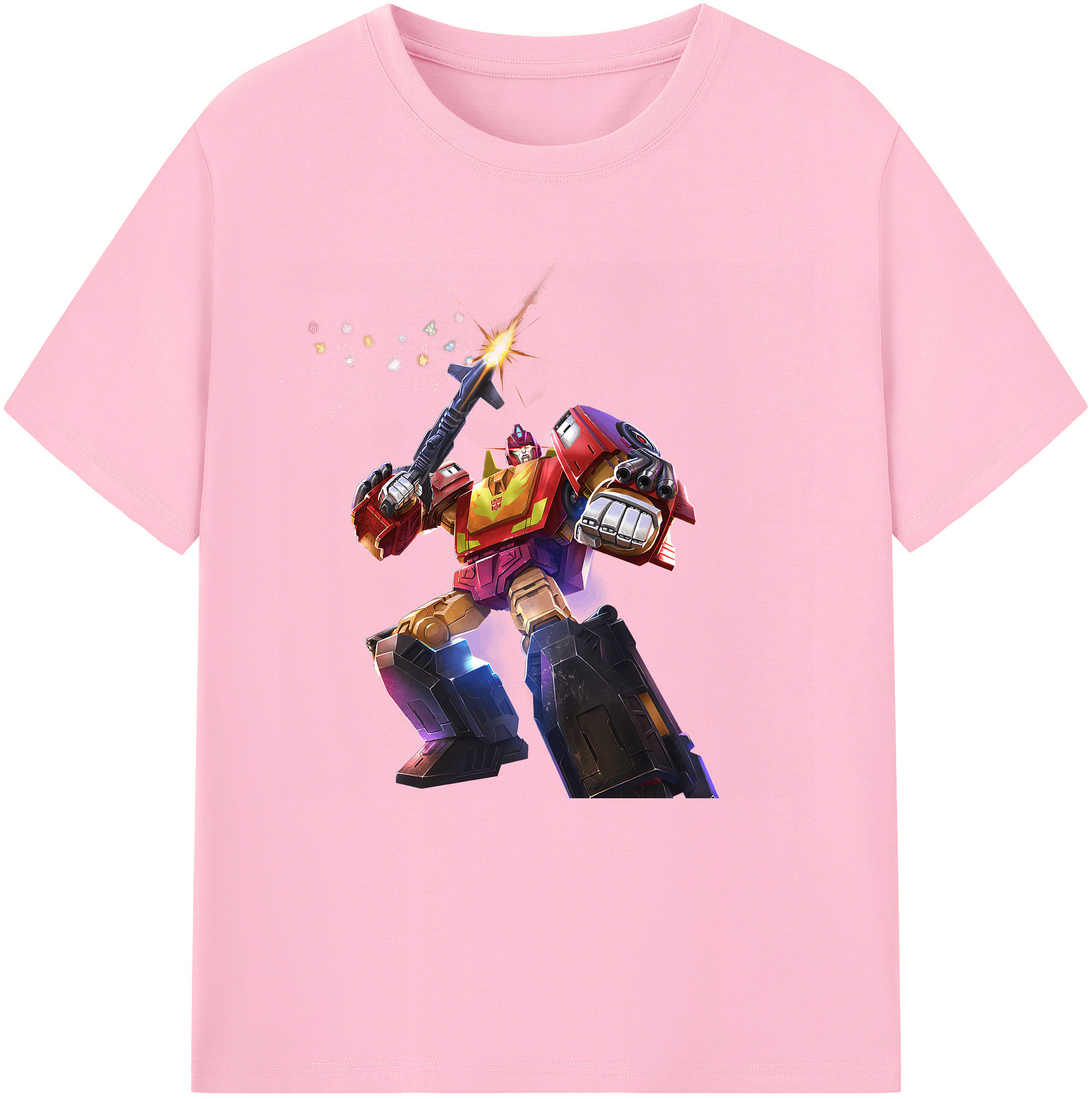 （画像用） Transformers トランスフォーマー 綿100％半袖Tシャツ（フロントプリント）