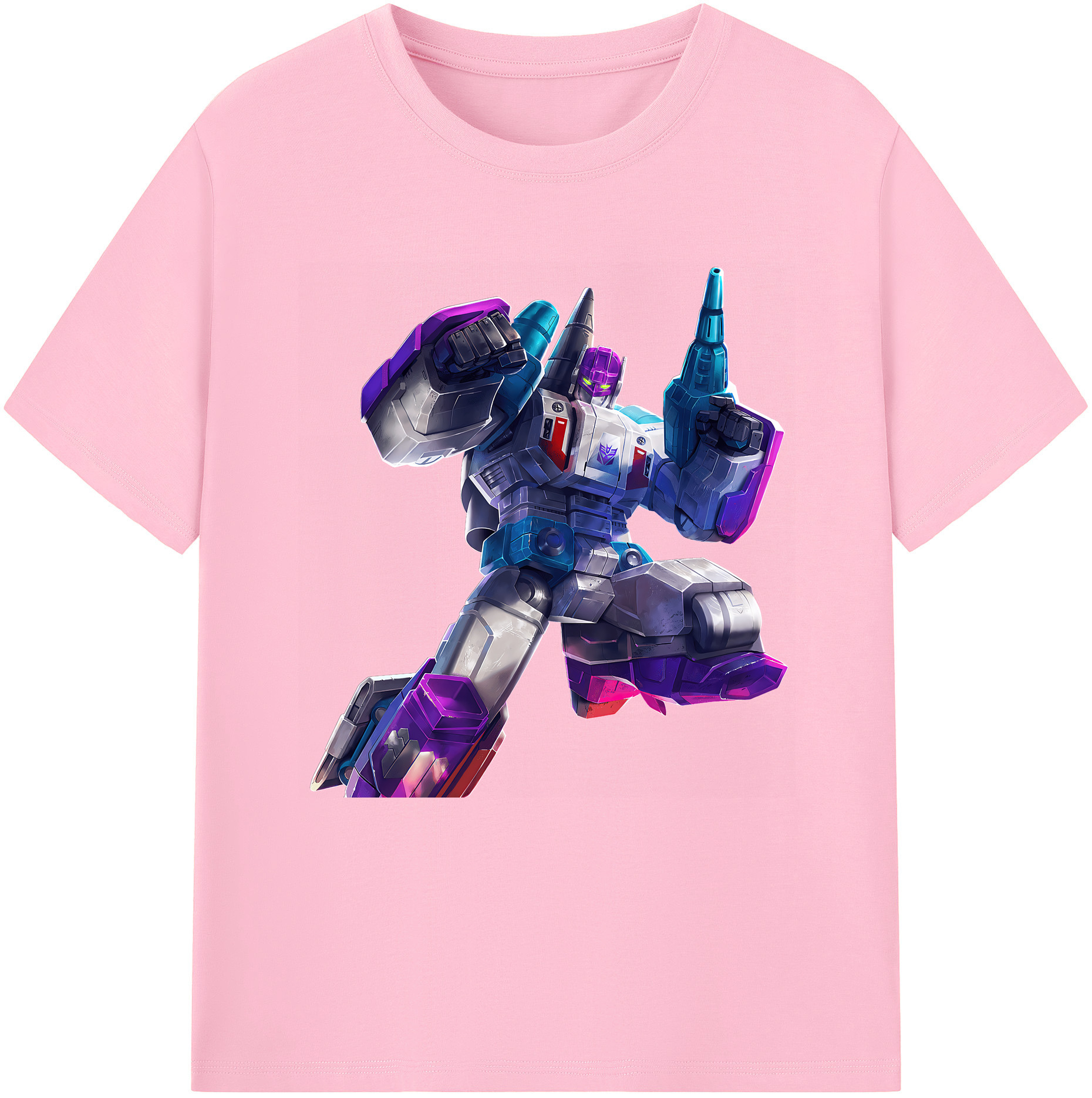 （画像用） Transformers トランスフォーマー 綿100％半袖Tシャツ（フロントプリント）