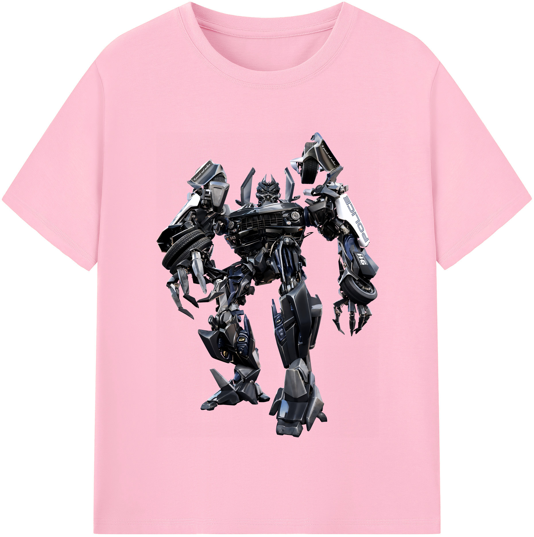 （画像用） Transformers トランスフォーマー 綿100％半袖Tシャツ（フロントプリント）