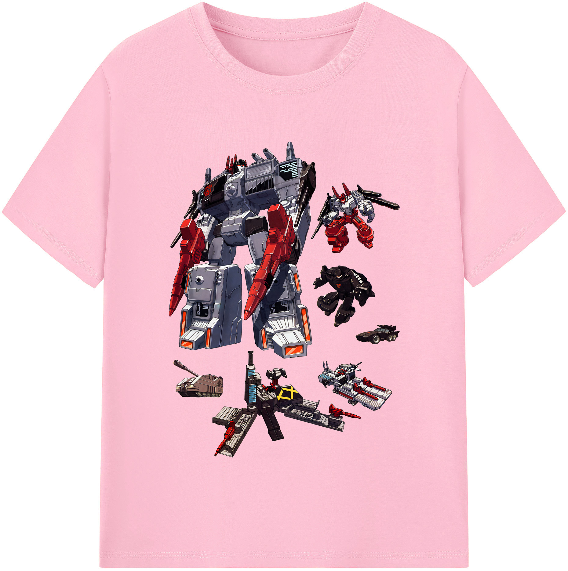 （画像用） Transformers トランスフォーマー 綿100％半袖Tシャツ（フロントプリント）
