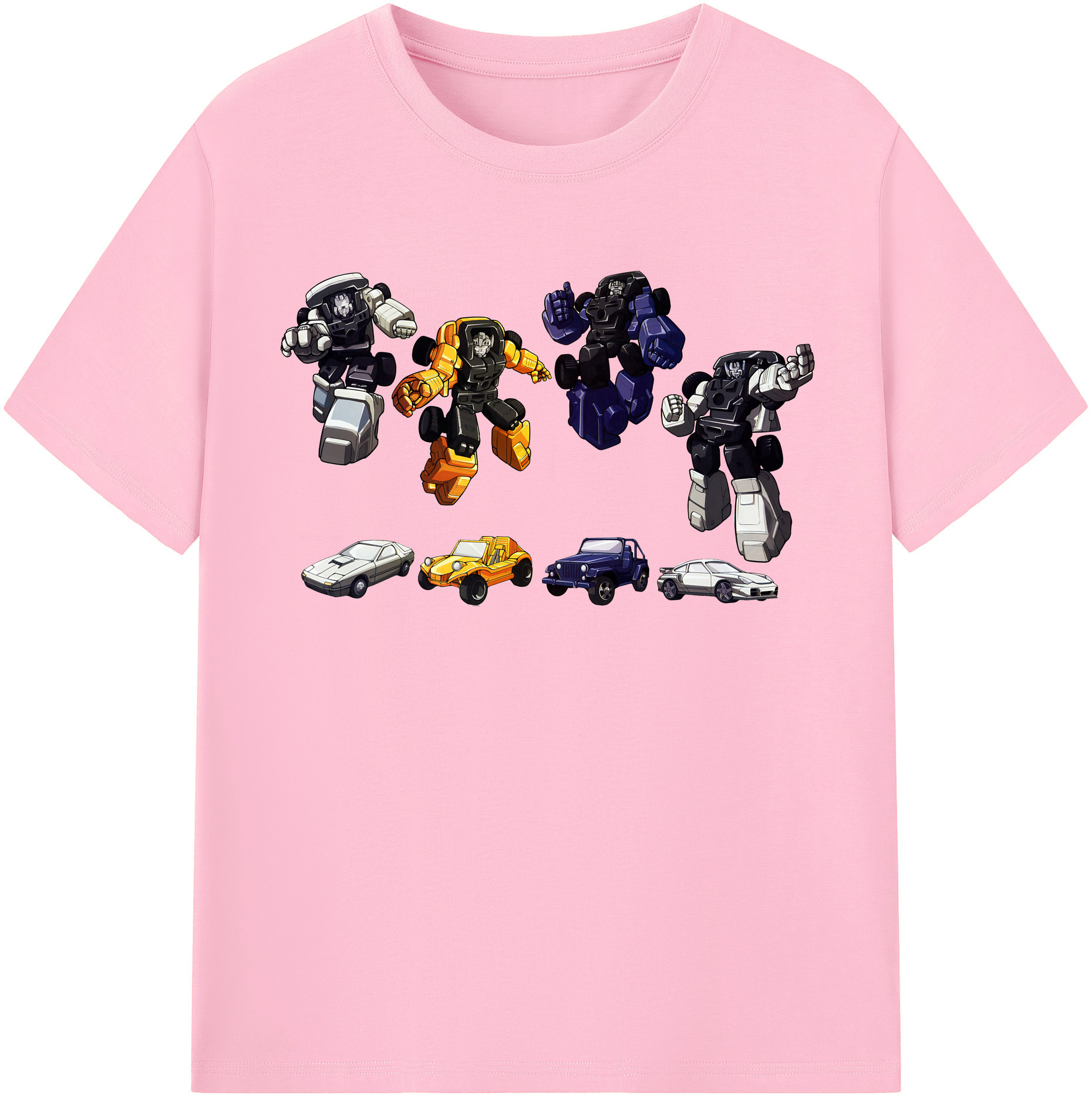 （画像用） Transformers トランスフォーマー 綿100％半袖Tシャツ（フロントプリント）