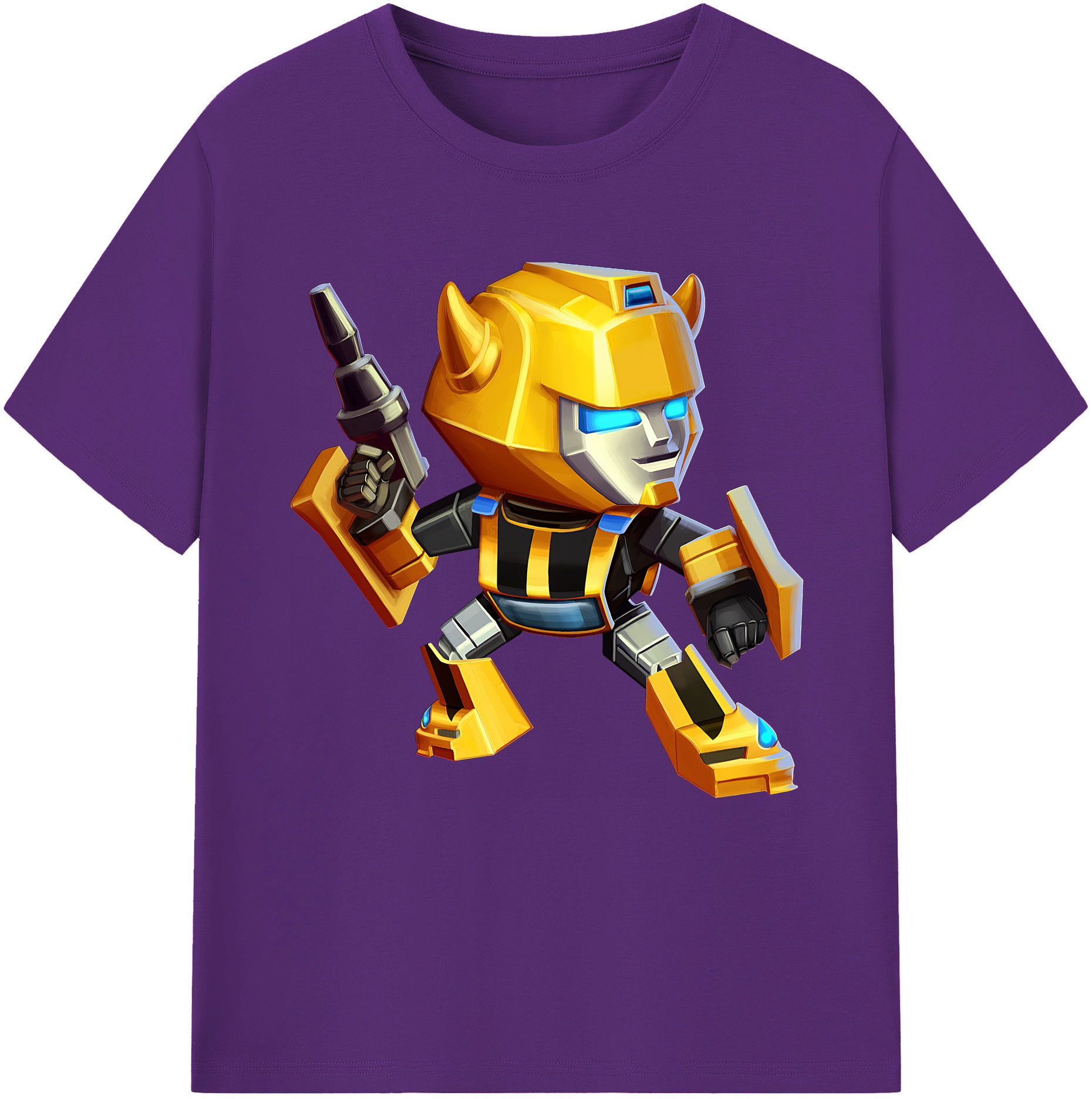 （画像用） Transformers トランスフォーマー 綿100％半袖Tシャツ（フロントプリント）