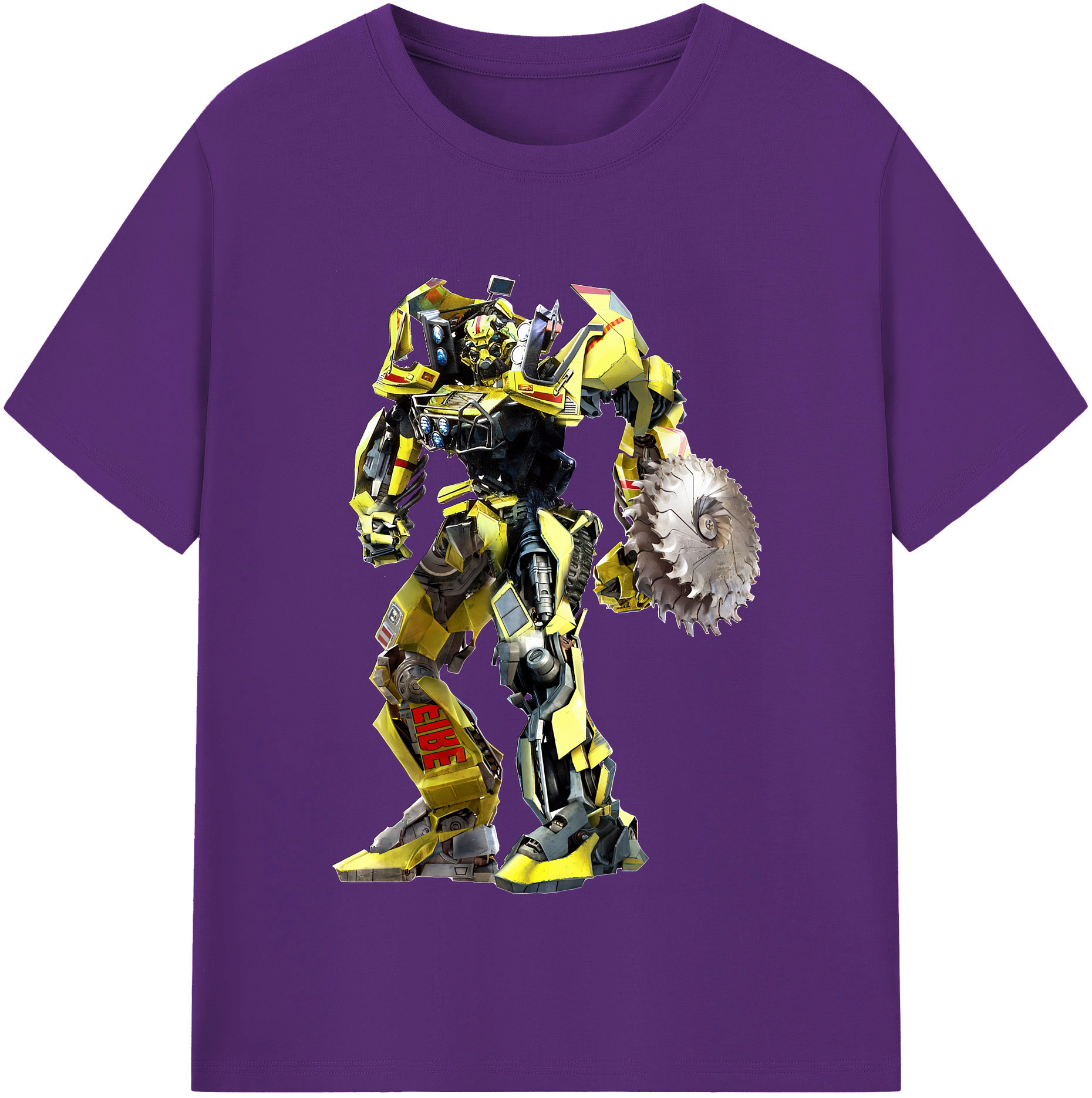 （画像用） Transformers トランスフォーマー 綿100％半袖Tシャツ（フロントプリント）