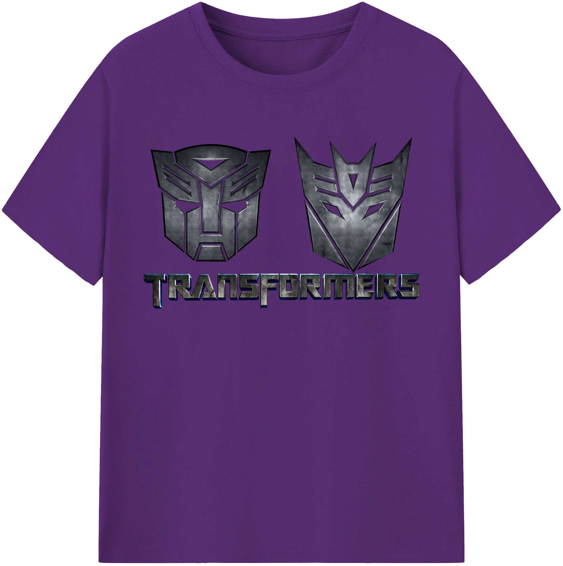 （画像用） Transformers トランスフォーマー 綿100％半袖Tシャツ（フロントプリント）