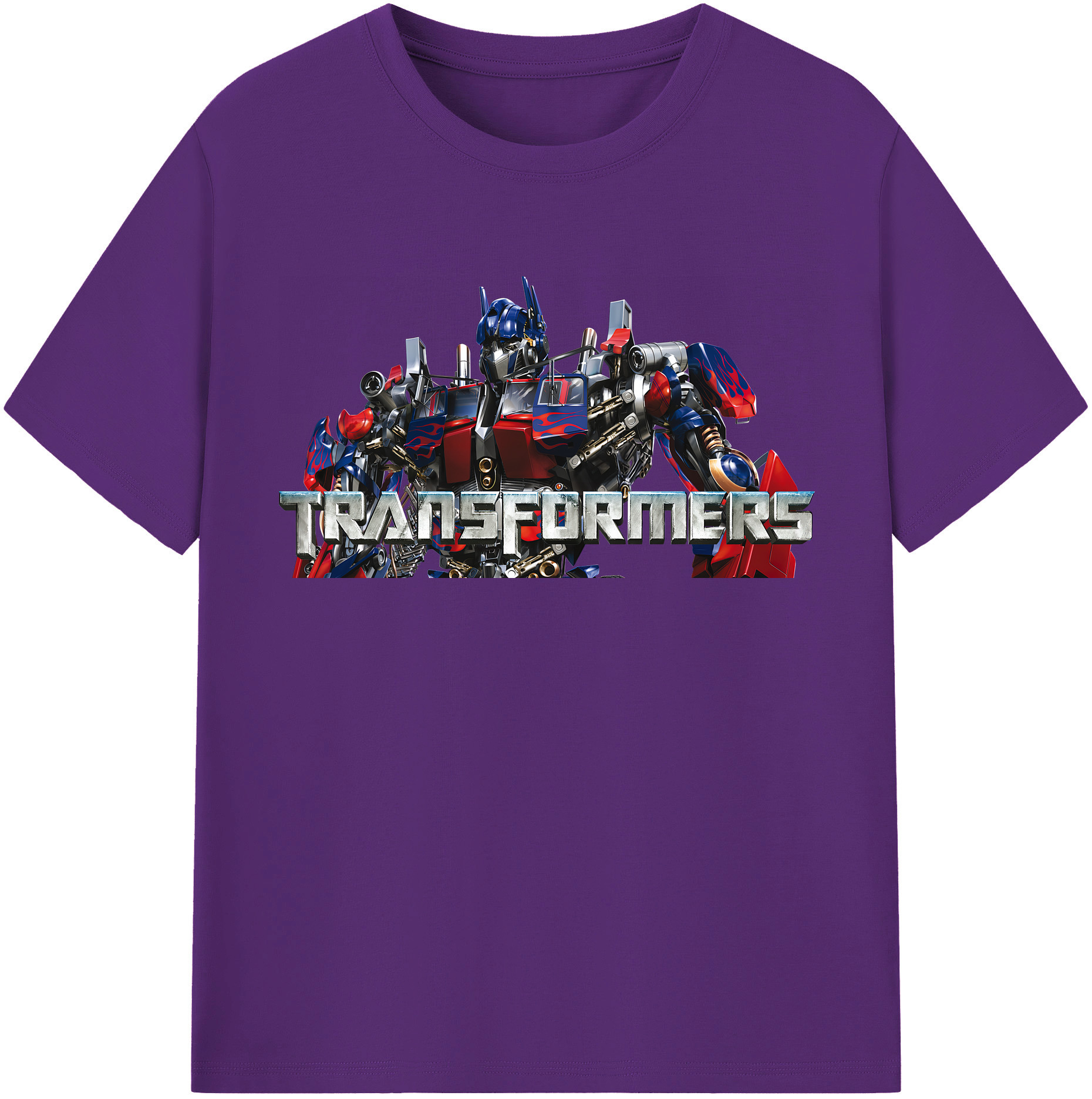 （画像用） Transformers トランスフォーマー 綿100％半袖Tシャツ（フロントプリント）