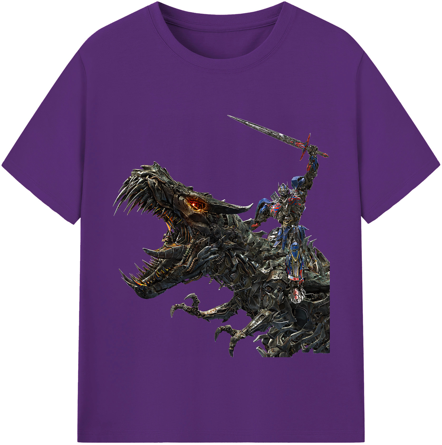 （画像用） Transformers トランスフォーマー 綿100％半袖Tシャツ（フロントプリント）