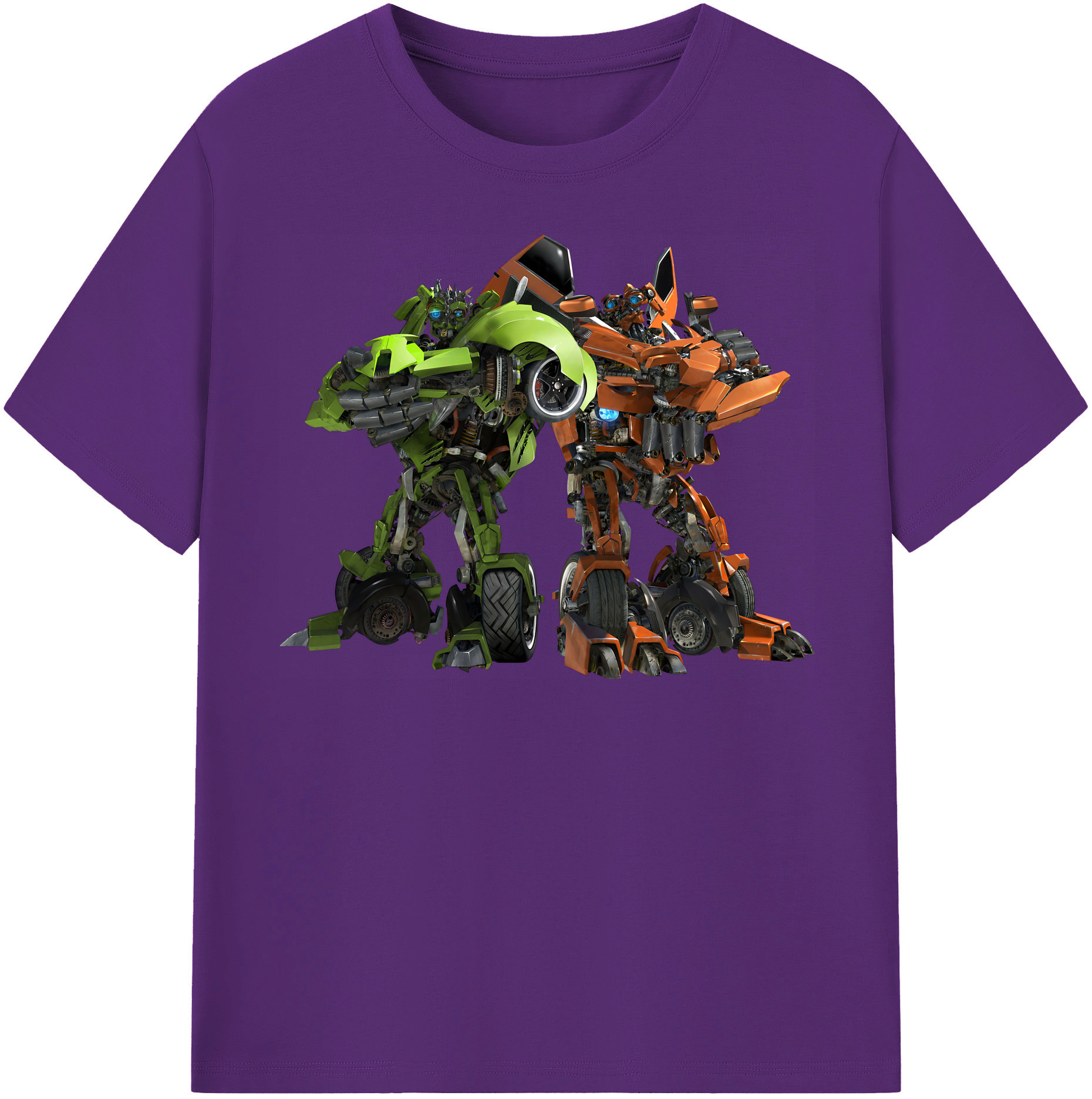 （画像用） Transformers トランスフォーマー 綿100％半袖Tシャツ（フロントプリント）