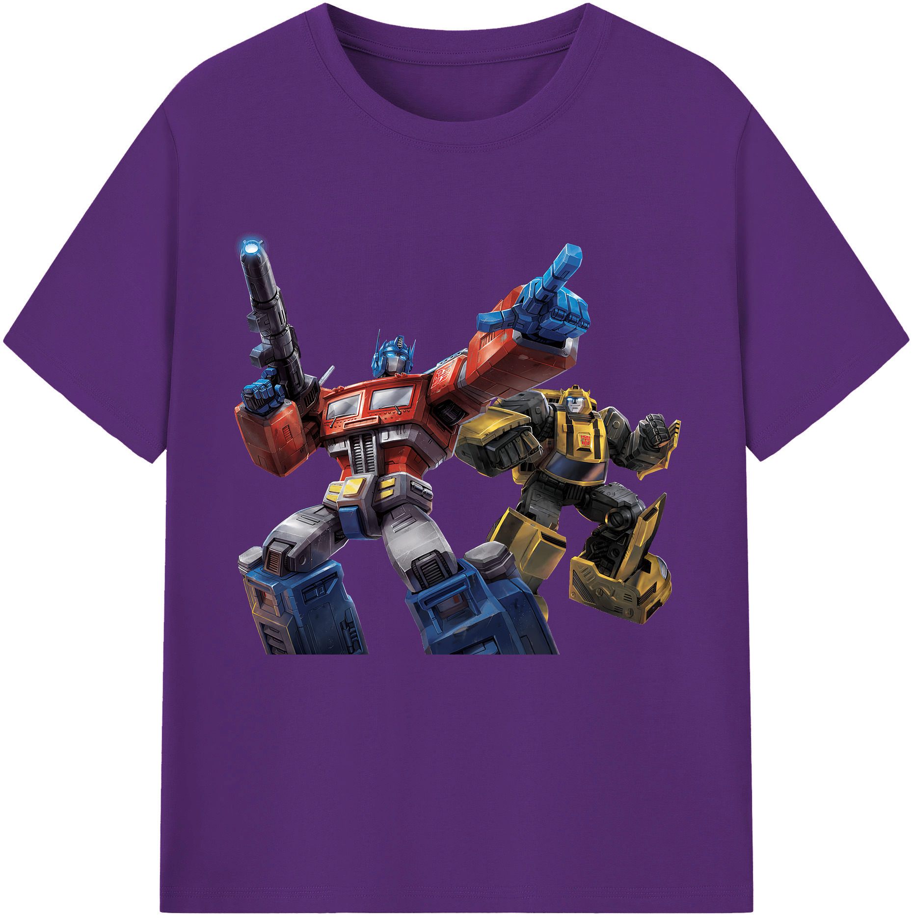 （画像用） Transformers トランスフォーマー 綿100％半袖Tシャツ（フロントプリント）