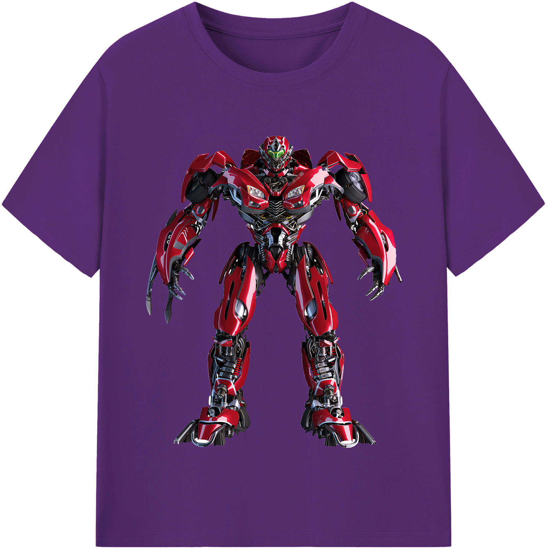 （画像用） Transformers トランスフォーマー 綿100％半袖Tシャツ（フロントプリント）