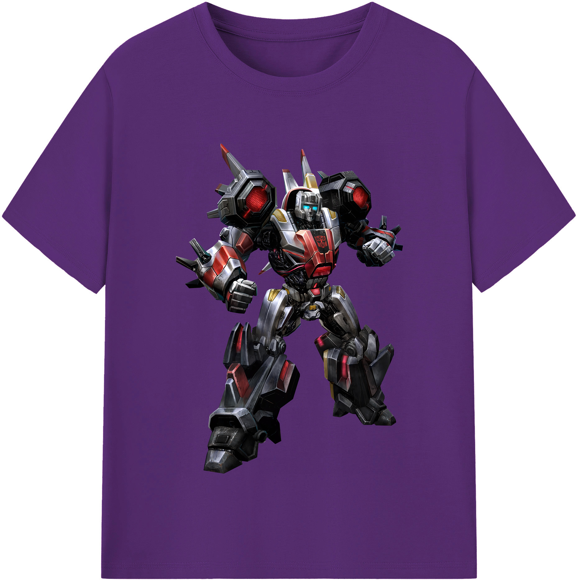 （画像用） Transformers トランスフォーマー 綿100％半袖Tシャツ（フロントプリント）
