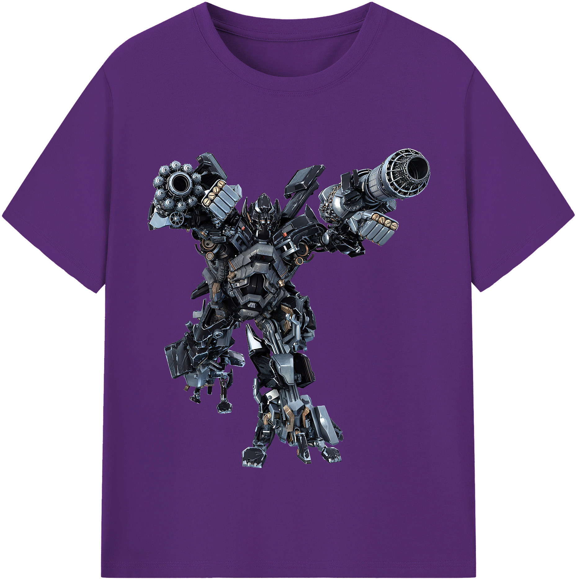 （画像用） Transformers トランスフォーマー 綿100％半袖Tシャツ（フロントプリント）