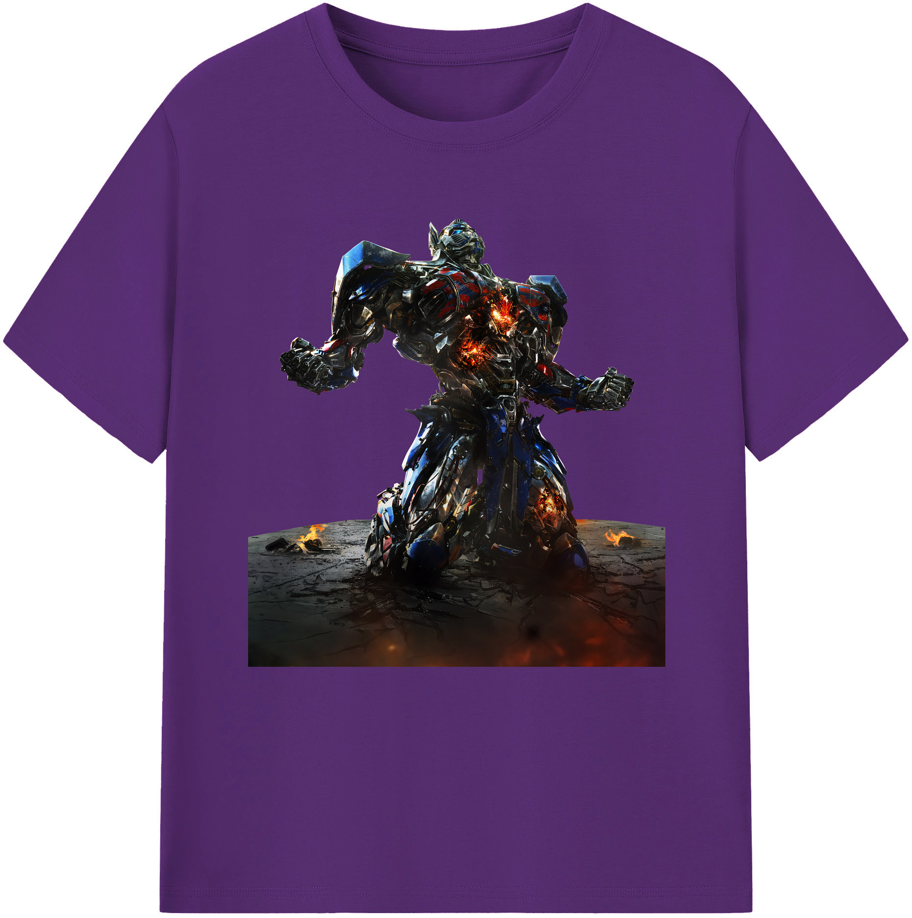 （画像用） Transformers トランスフォーマー 綿100％半袖Tシャツ（フロントプリント）