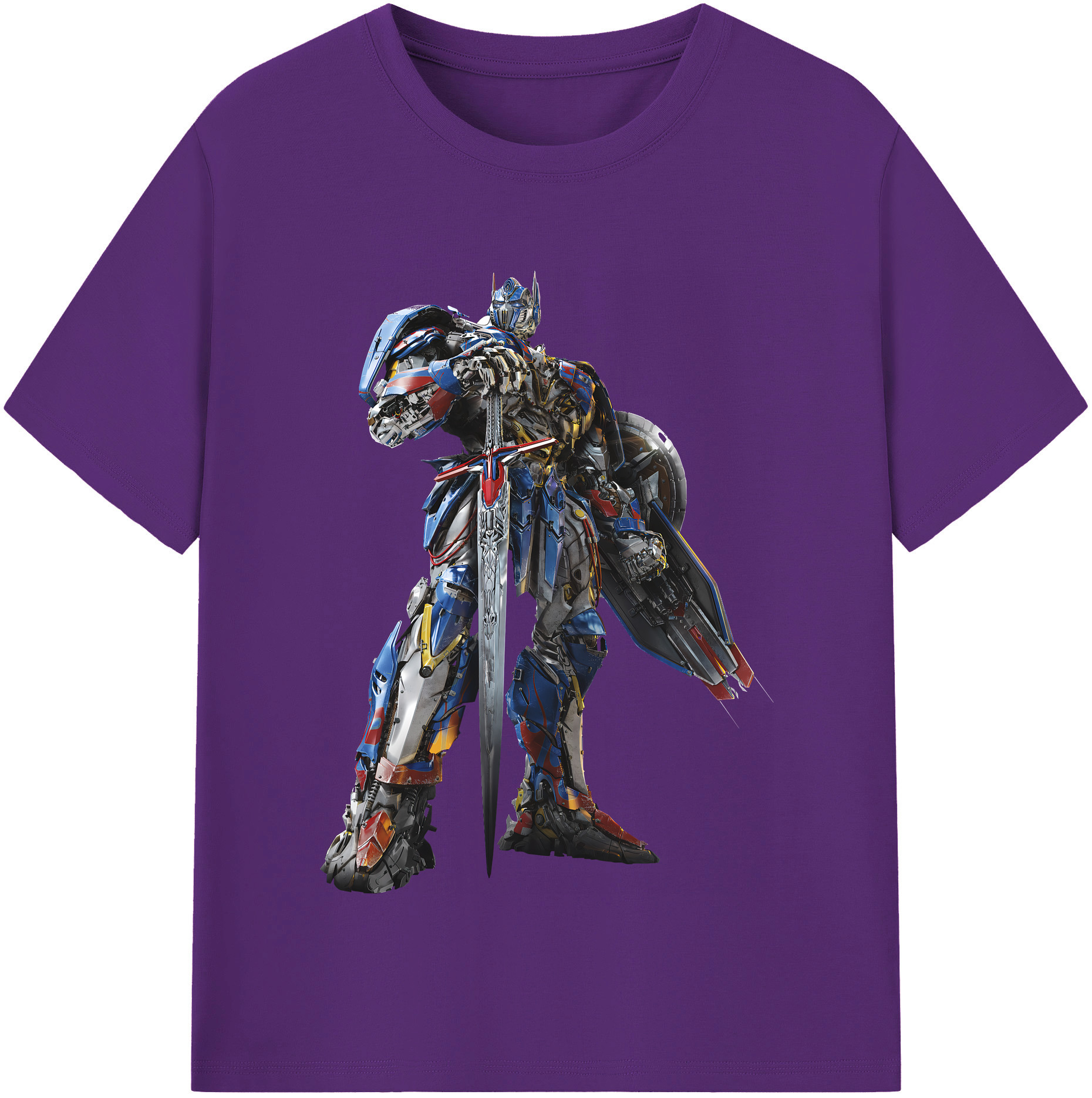 （画像用） Transformers トランスフォーマー 綿100％半袖Tシャツ（フロントプリント）