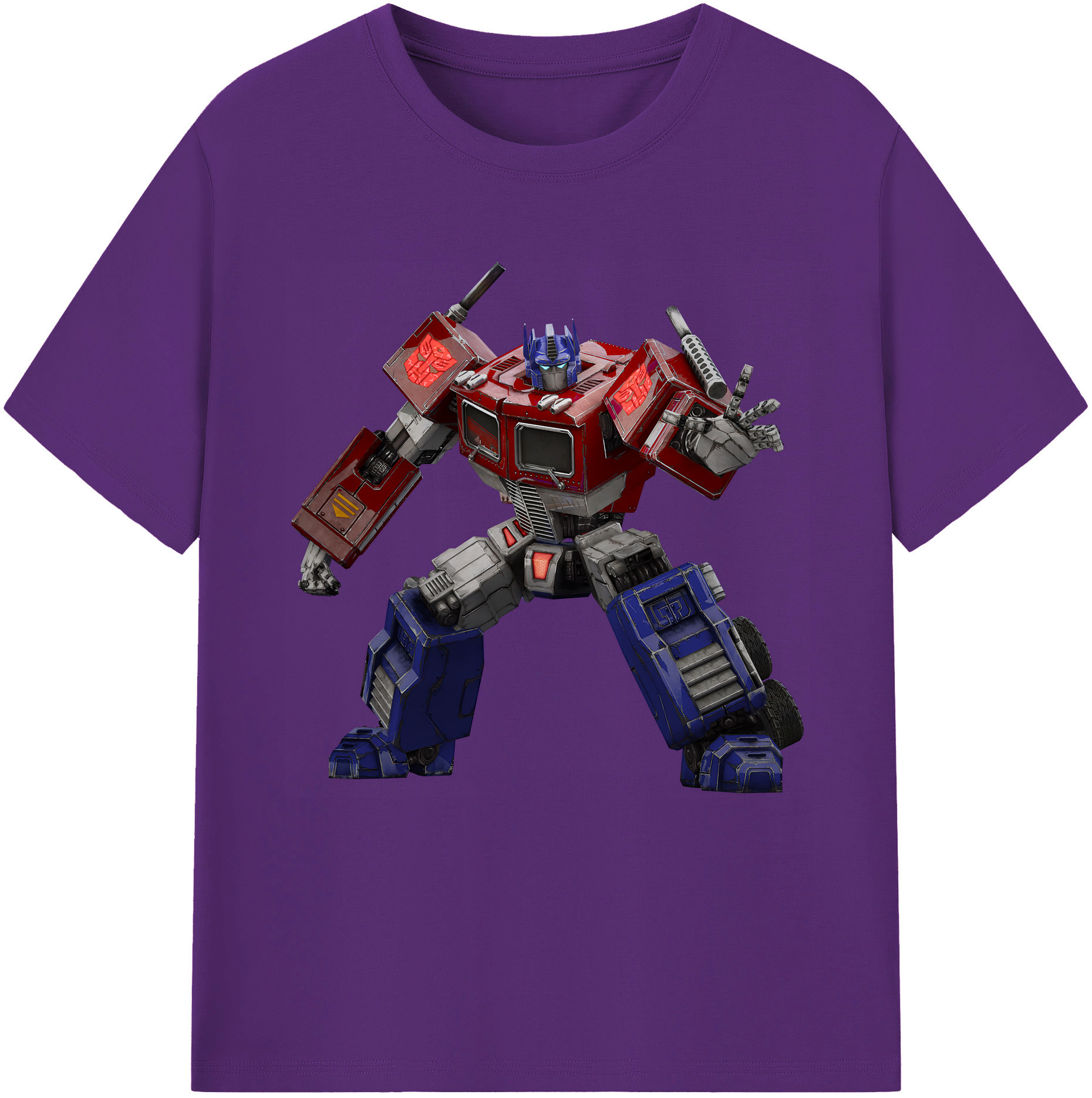 （画像用） Transformers トランスフォーマー 綿100％半袖Tシャツ（フロントプリント）