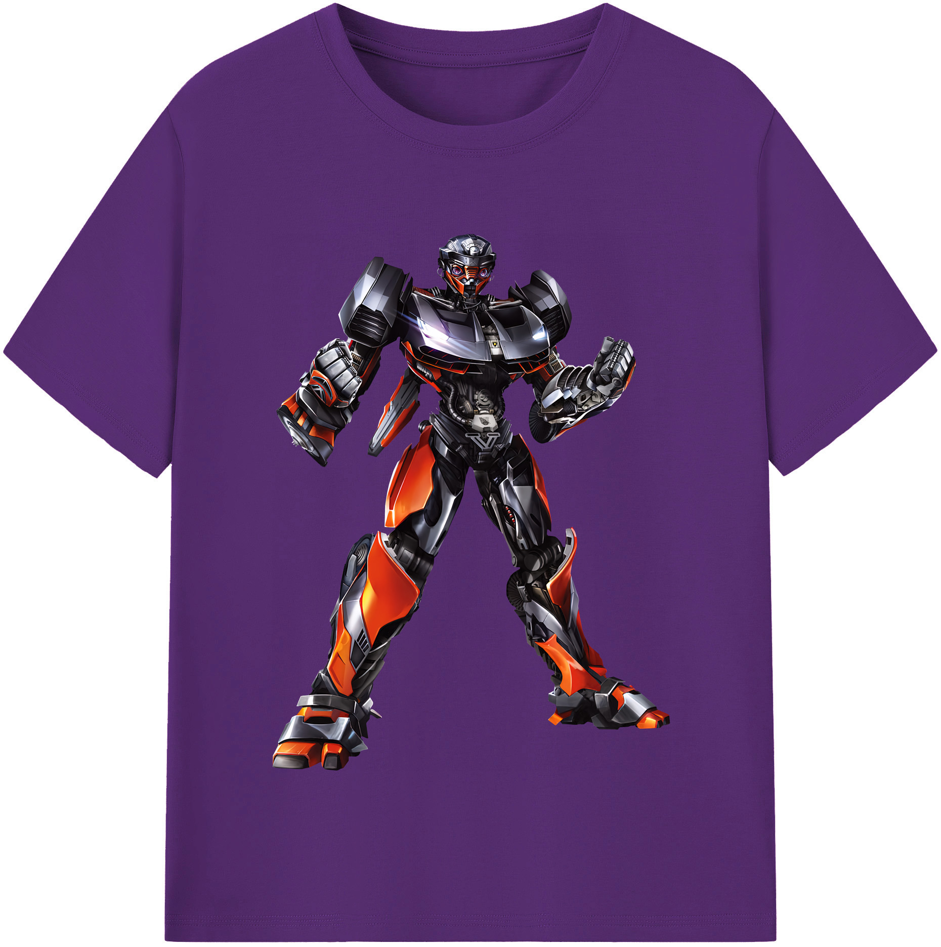 （画像用） Transformers トランスフォーマー 綿100％半袖Tシャツ（フロントプリント）